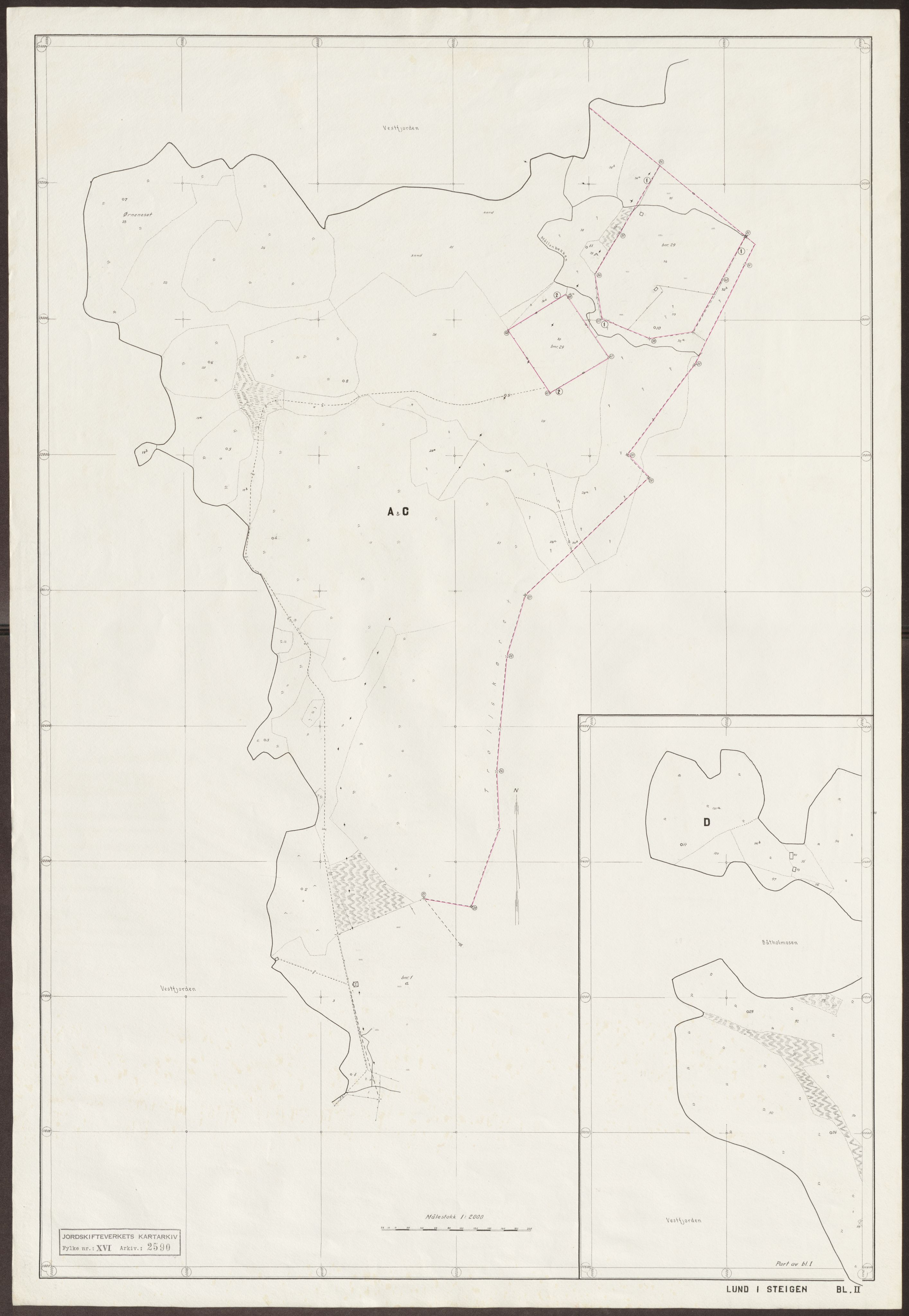 Jordskifteverkets kartarkiv, AV/RA-S-3929/T, 1859-1988, p. 3308