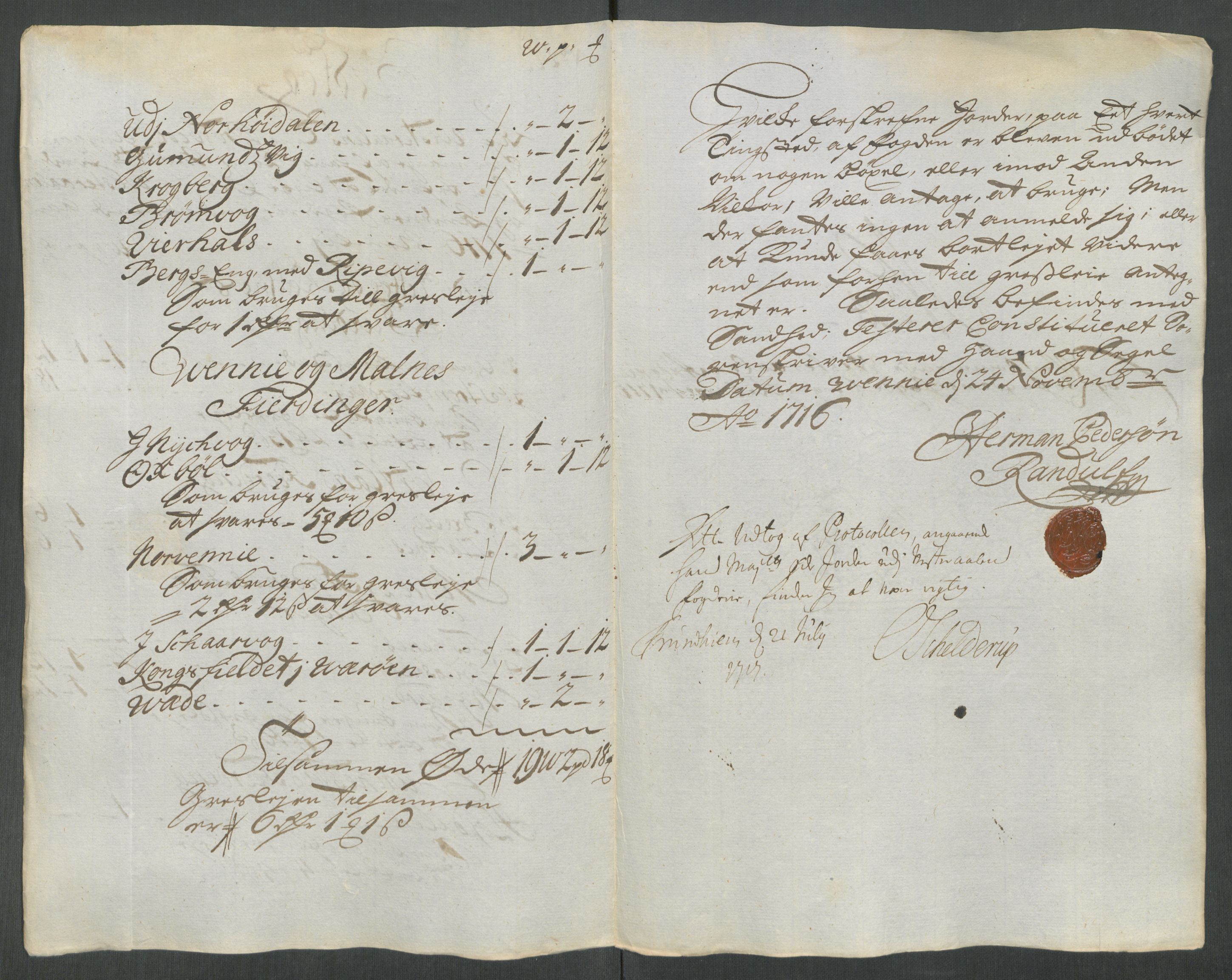 Rentekammeret inntil 1814, Reviderte regnskaper, Fogderegnskap, AV/RA-EA-4092/R67/L4682: Fogderegnskap Vesterålen, Andenes og Lofoten, 1716, p. 170