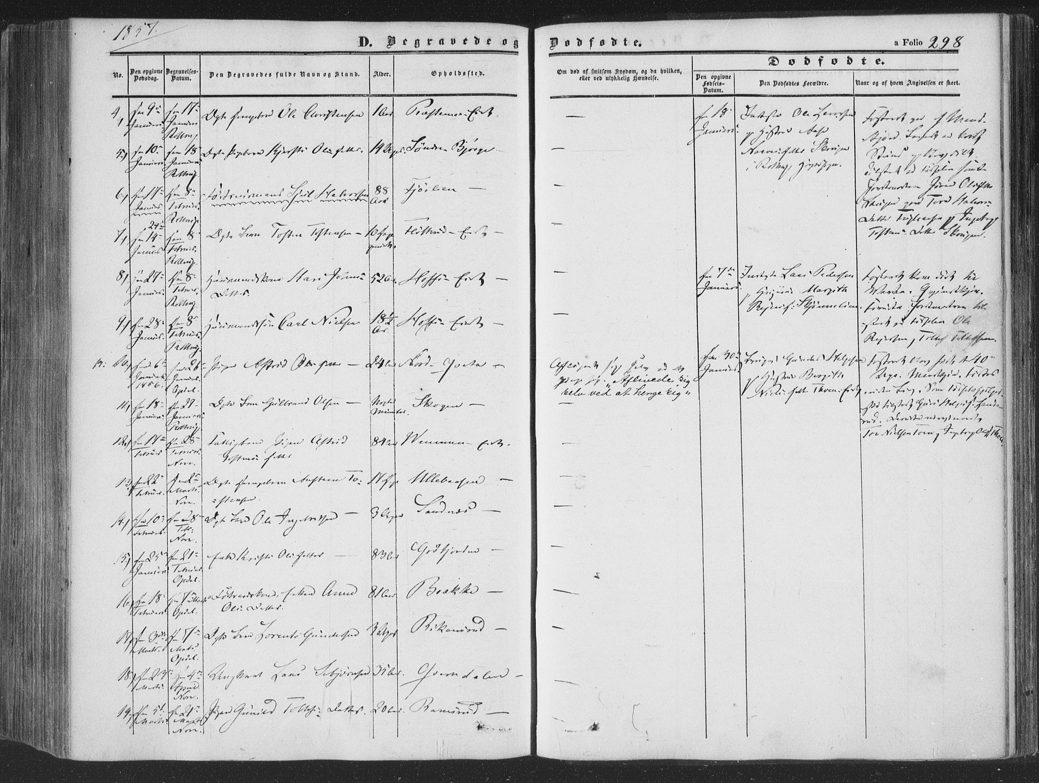 Rollag kirkebøker, AV/SAKO-A-240/F/Fa/L0008: Parish register (official) no. I 8, 1847-1860, p. 298