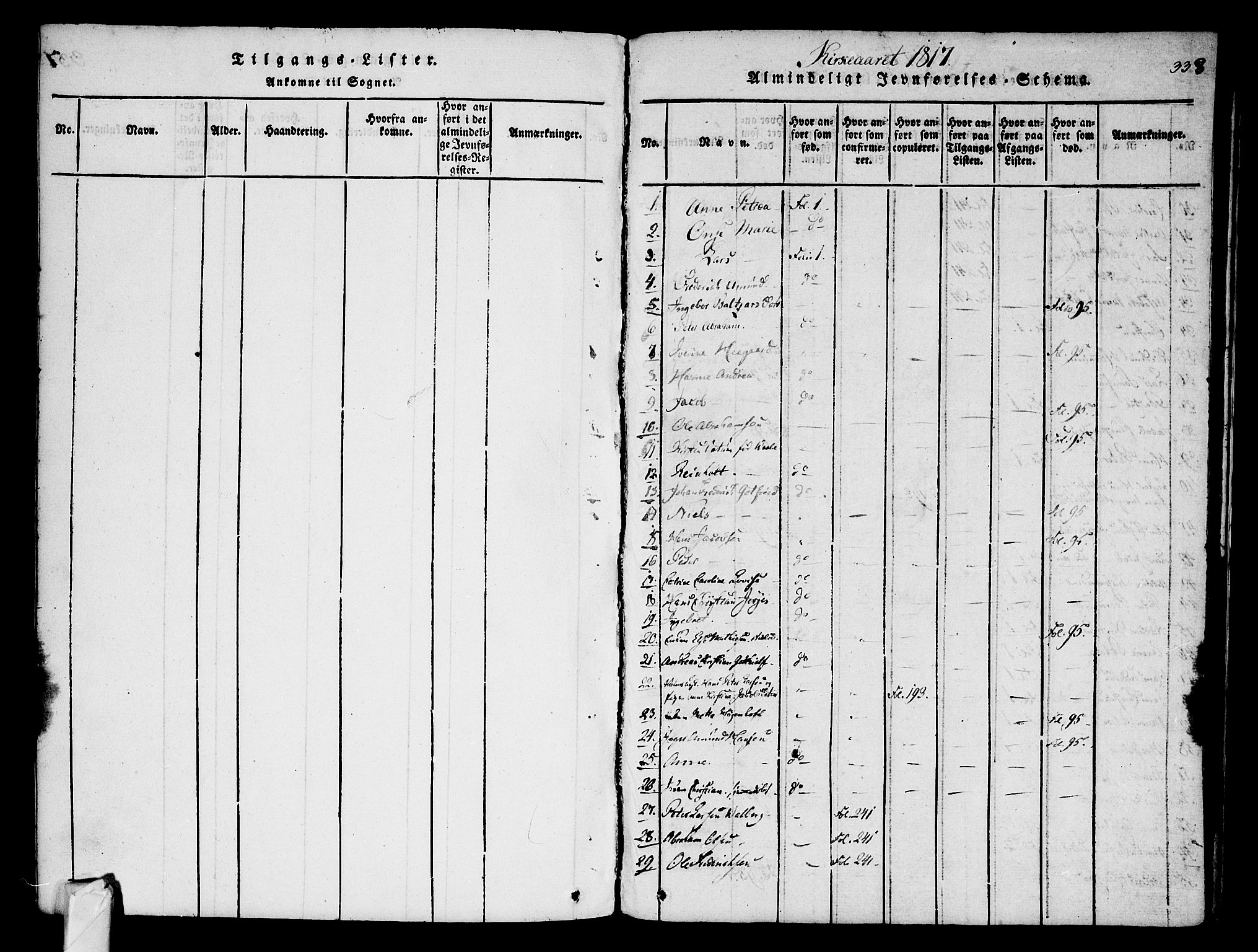 Stavern kirkebøker, AV/SAKO-A-318/F/Fa/L0006: Parish register (official) no. 6, 1816-1839, p. 338