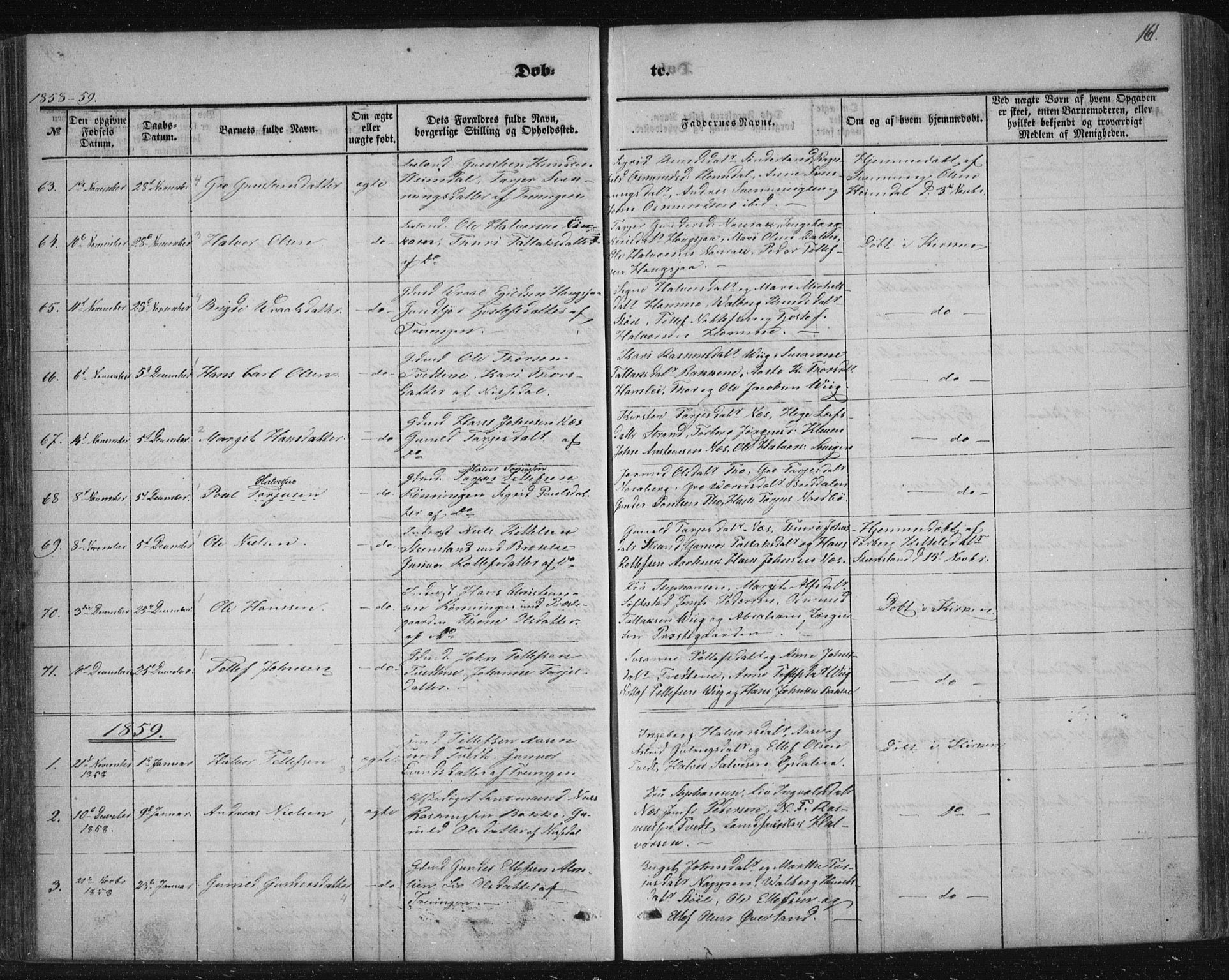 Nissedal kirkebøker, SAKO/A-288/F/Fa/L0003: Parish register (official) no. I 3, 1846-1870, p. 160-161