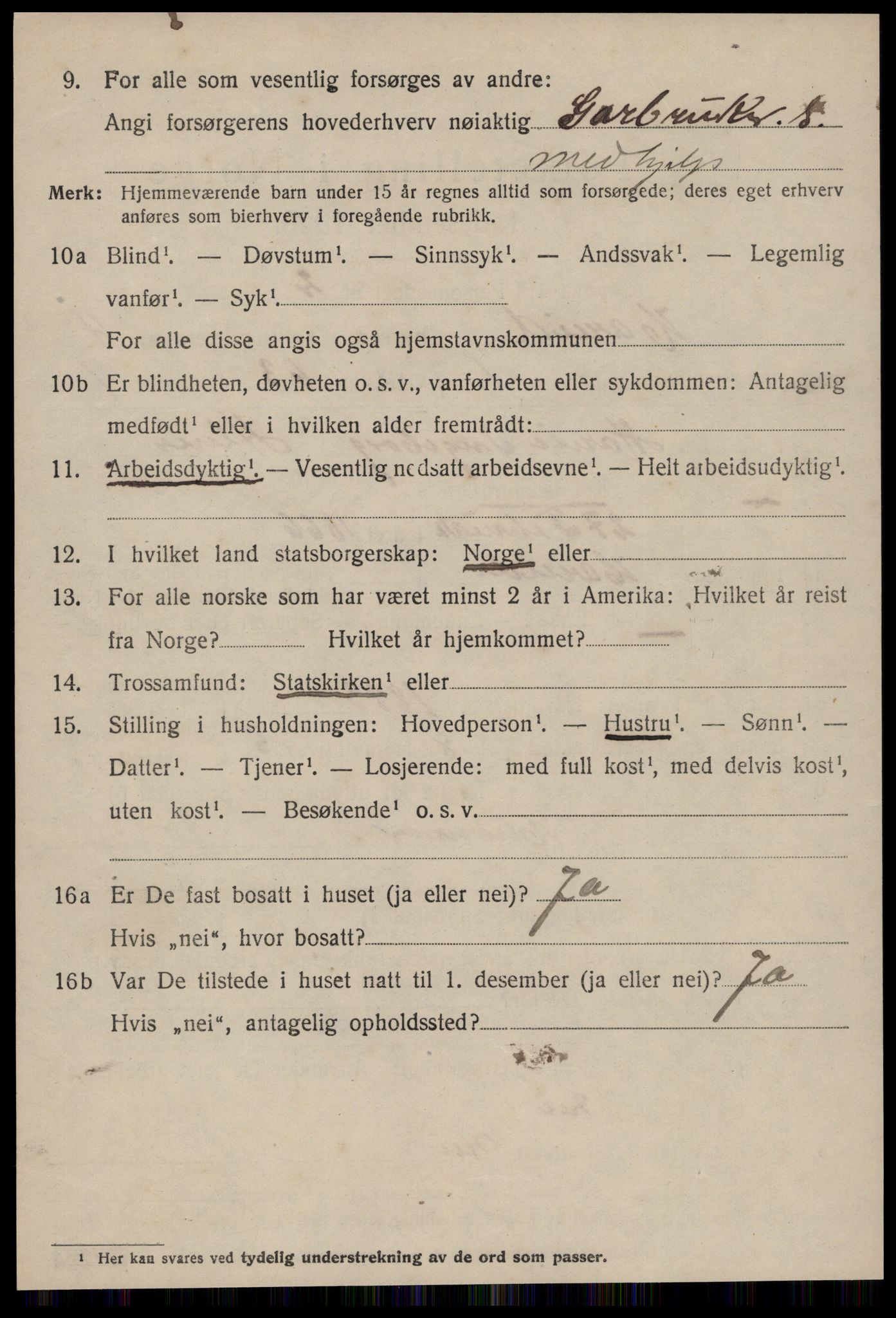 SAT, 1920 census for Hareid, 1920, p. 1690