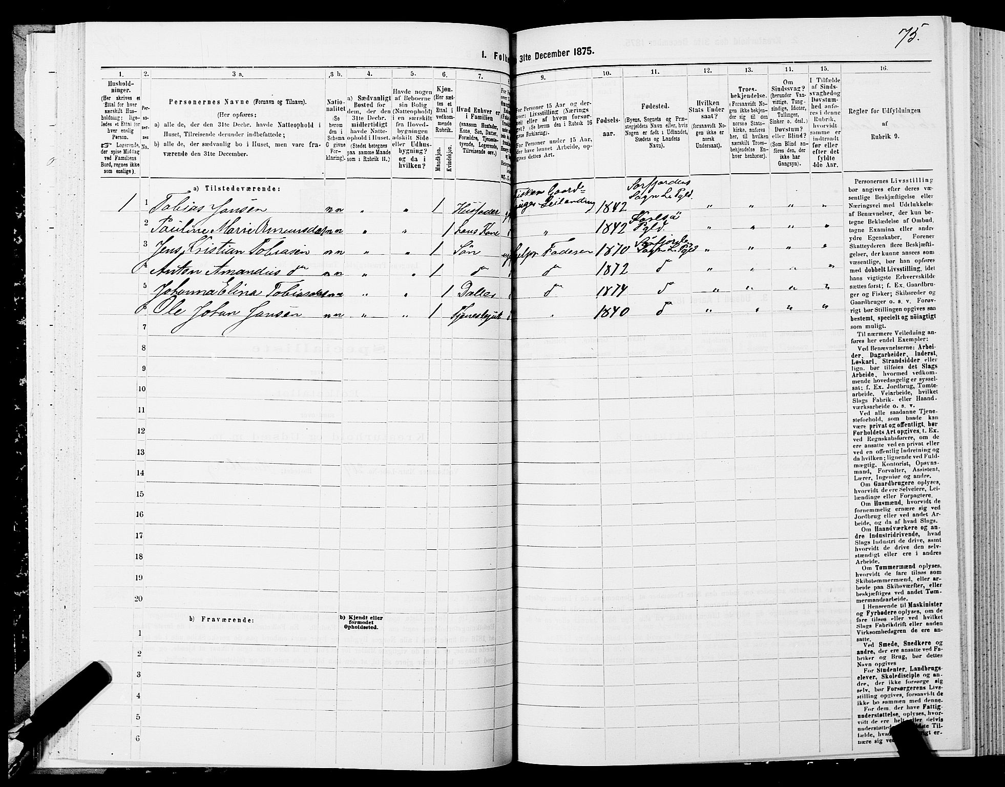 SATØ, 1875 census for 1938P Lyngen, 1875, p. 6074