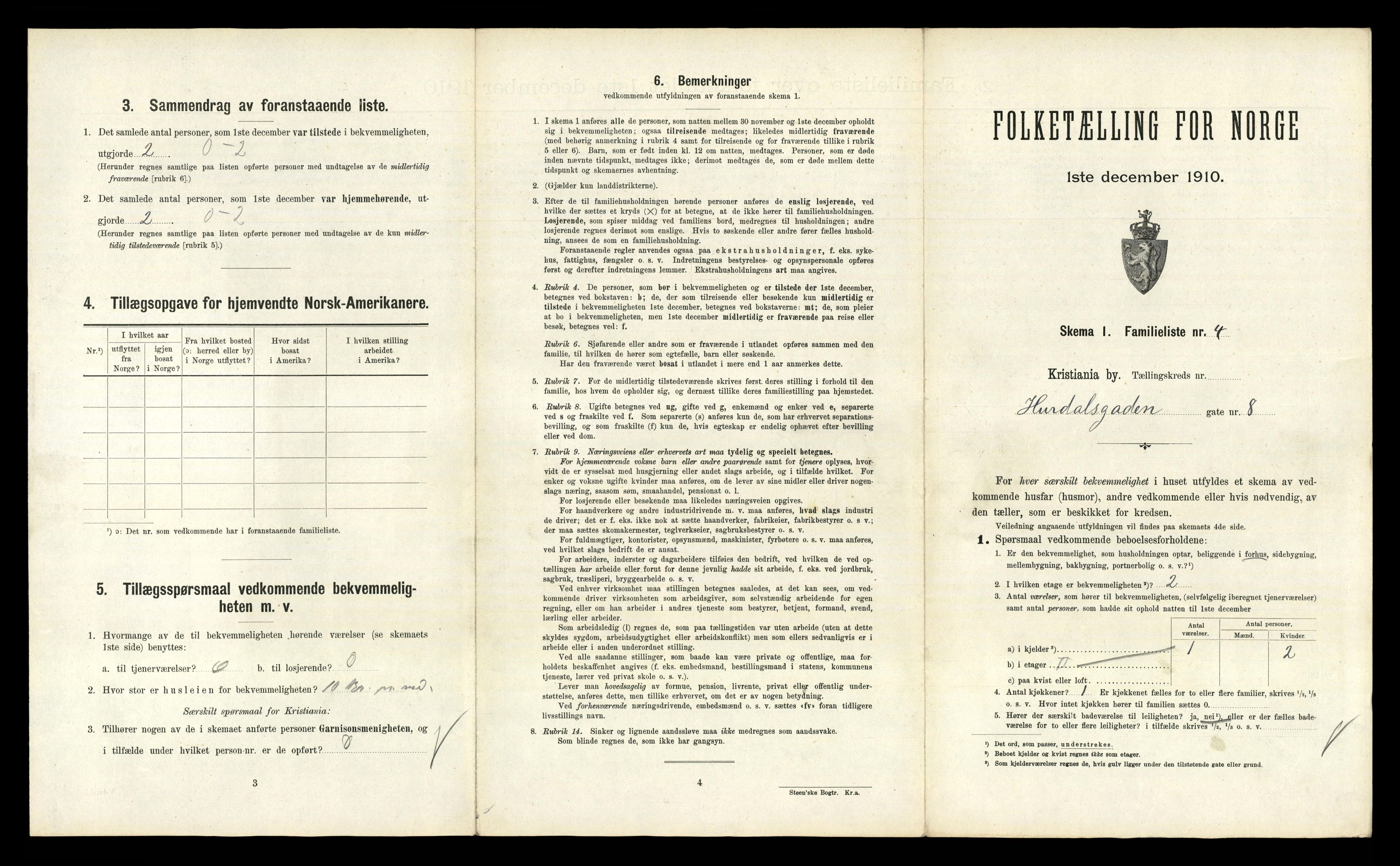 RA, 1910 census for Kristiania, 1910, p. 41369