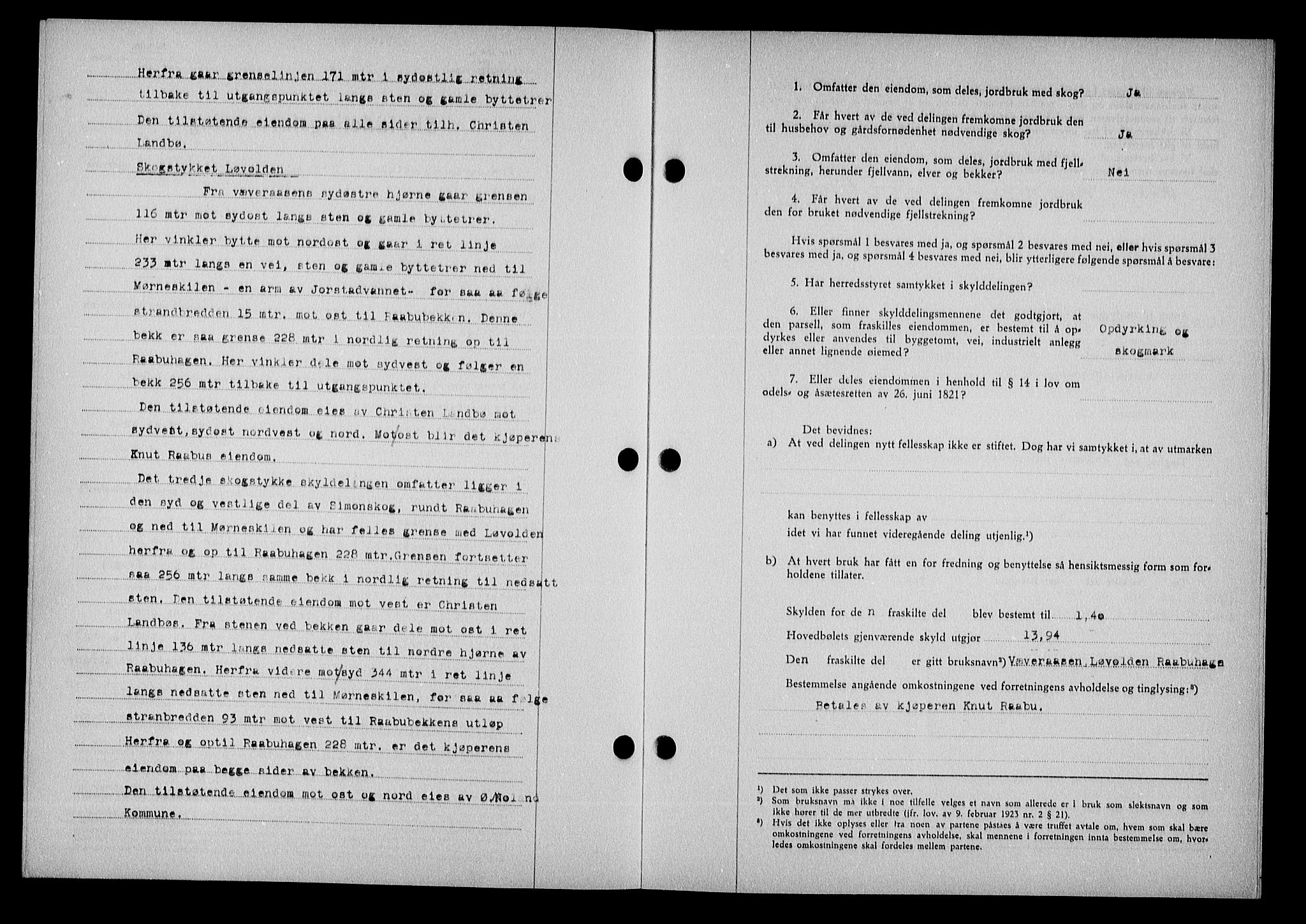 Nedenes sorenskriveri, AV/SAK-1221-0006/G/Gb/Gba/L0048: Mortgage book no. A-II, 1940-1941, Diary no: : 1082/1940