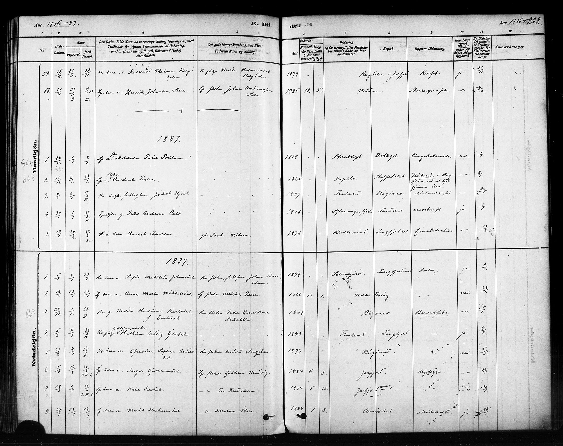 Sør-Varanger sokneprestkontor, AV/SATØ-S-1331/H/Ha/L0003kirke: Parish register (official) no. 3, 1878-1891, p. 232