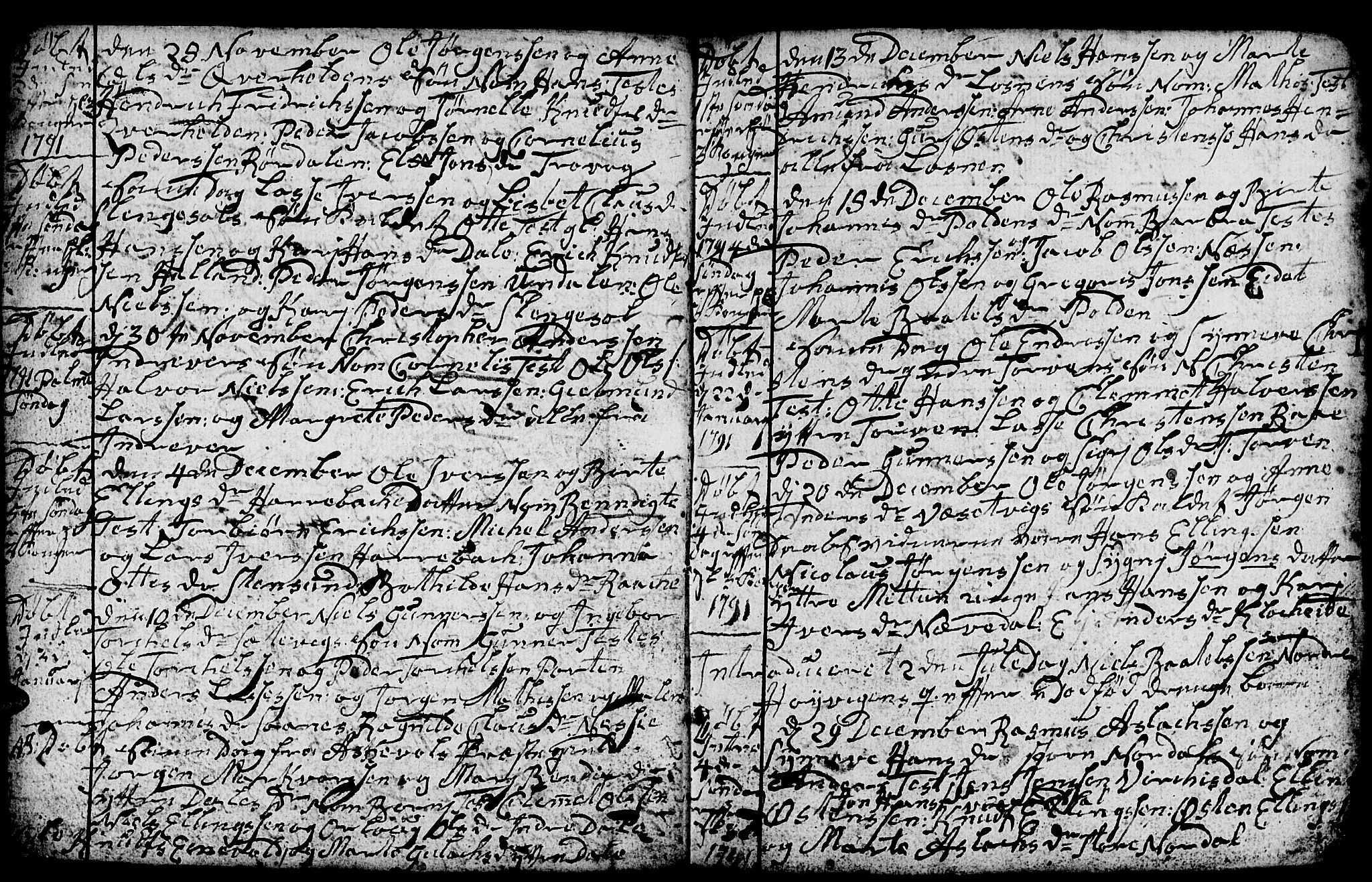 Gulen sokneprestembete, AV/SAB-A-80201/H/Hab: Parish register (copy) no. A 1, 1786-1791, p. 106