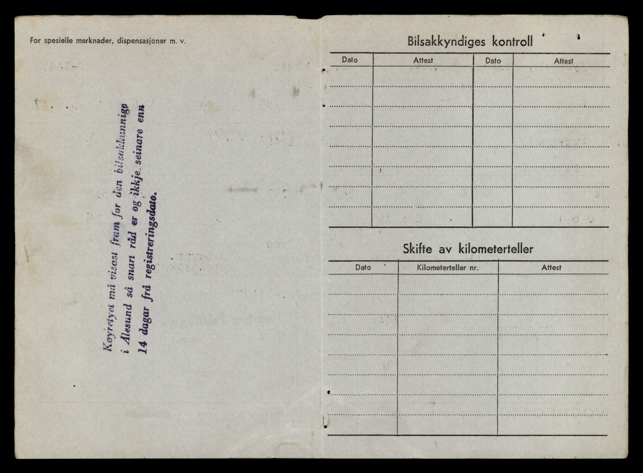 Møre og Romsdal vegkontor - Ålesund trafikkstasjon, AV/SAT-A-4099/F/Fe/L0046: Registreringskort for kjøretøy T 14445 - T 14579, 1927-1998