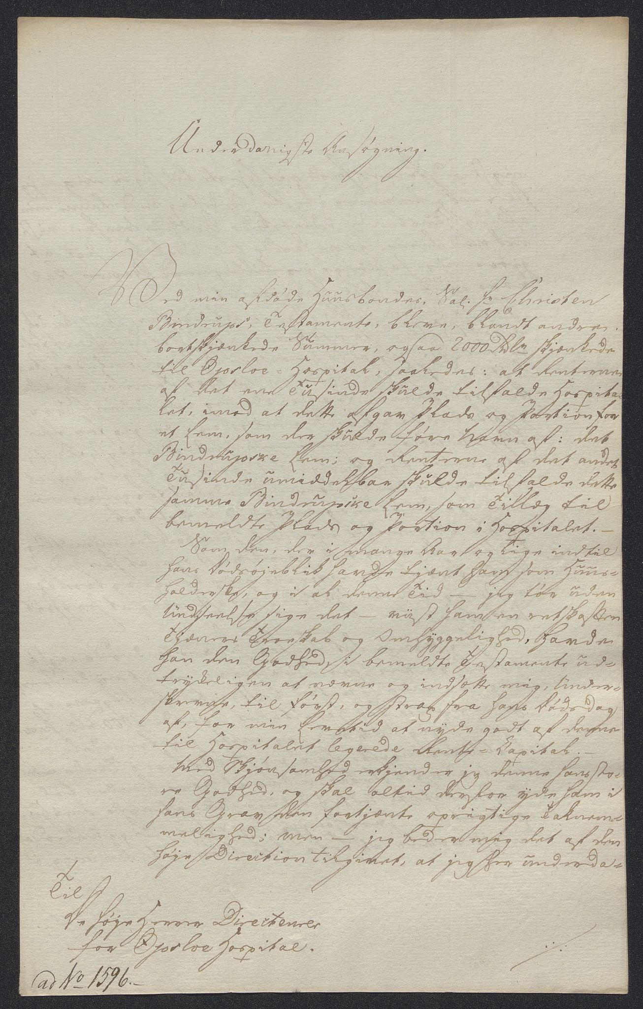 Oslo stiftsdireksjon, AV/SAO-A-11085/K/Kb/L0002/0011: Oslo Hospital / Hospitalslemmer: Brev, fortegnelser over lemmer og søkere, søknader, 1667-1823, p. 44