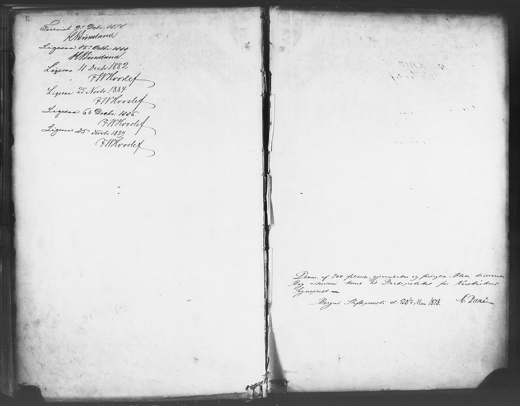 Korskirken sokneprestembete, SAB/A-76101/H/Haa/L0021: Parish register (official) no. B 7, 1878-1889