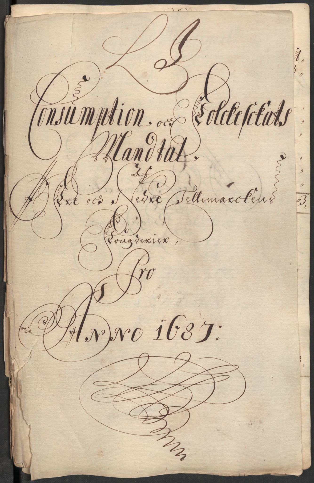 Rentekammeret inntil 1814, Reviderte regnskaper, Fogderegnskap, RA/EA-4092/R35/L2086: Fogderegnskap Øvre og Nedre Telemark, 1687-1689, p. 129