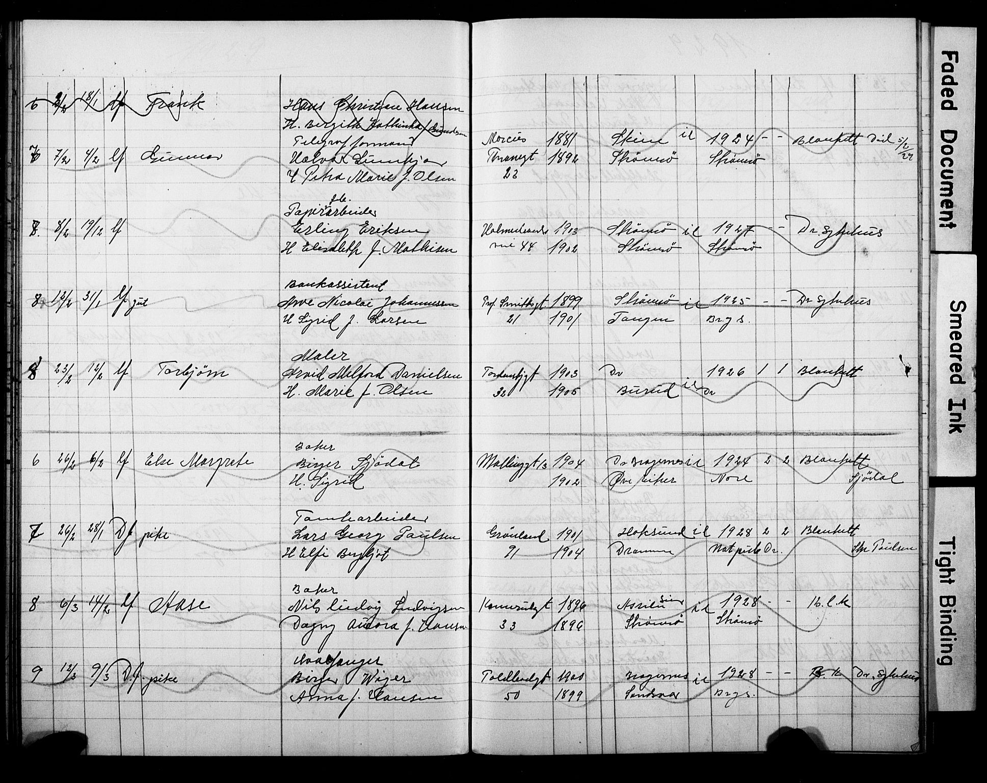 Strømsø kirkebøker, SAKO/A-246/Y/Ya/L0010: Parish register draft no. I 10, 1925-1930