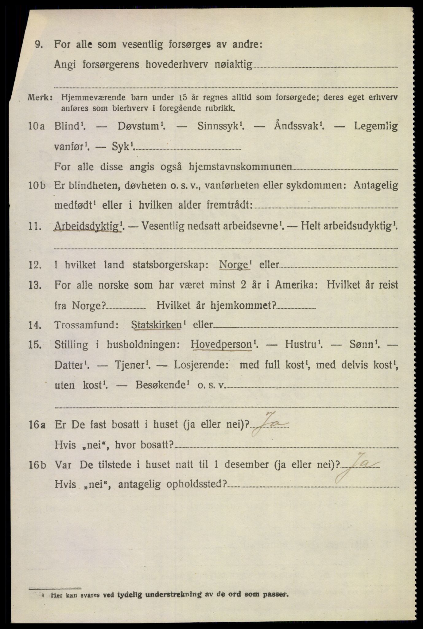 SAKO, 1920 census for Solum, 1920, p. 14639