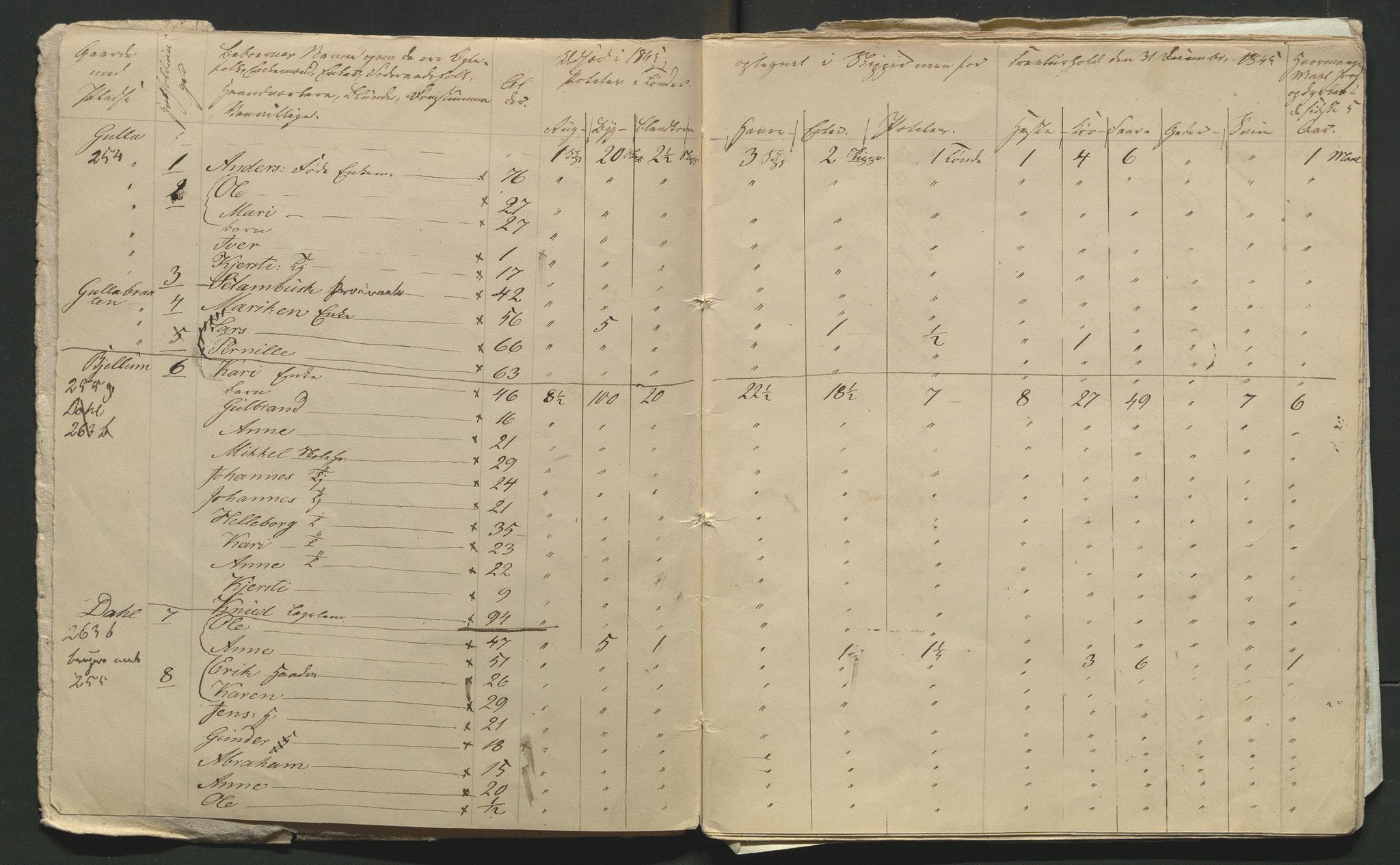 SAH, 1845 Census for Jevnaker parish, 1845, p. 161