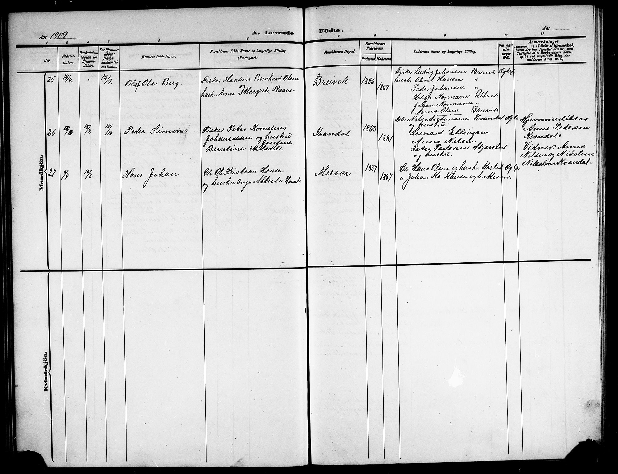 Ministerialprotokoller, klokkerbøker og fødselsregistre - Nordland, AV/SAT-A-1459/852/L0756: Parish register (copy) no. 852C07, 1902-1916