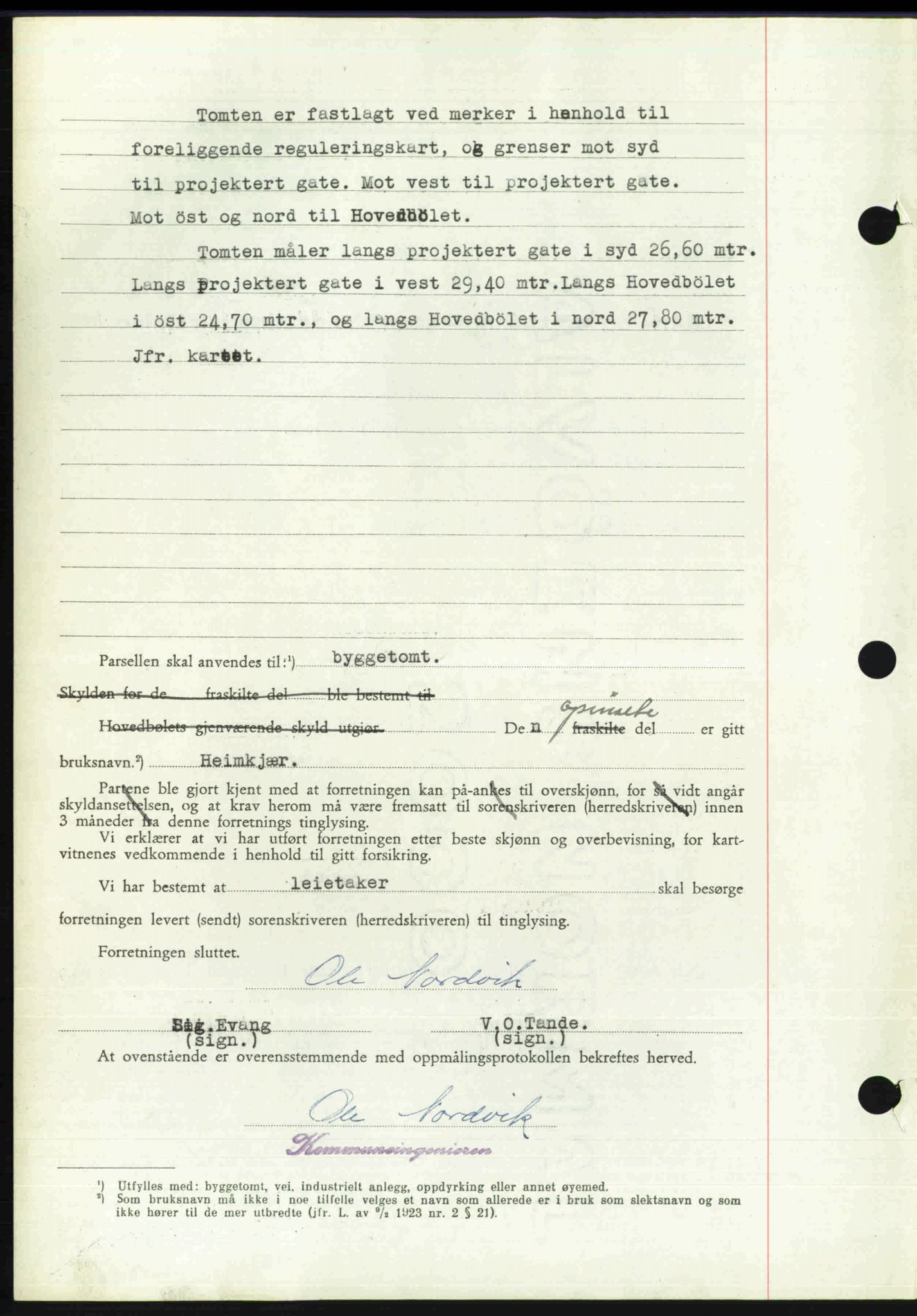Toten tingrett, SAH/TING-006/H/Hb/Hbc/L0020: Mortgage book no. Hbc-20, 1948-1948, Diary no: : 2117/1948