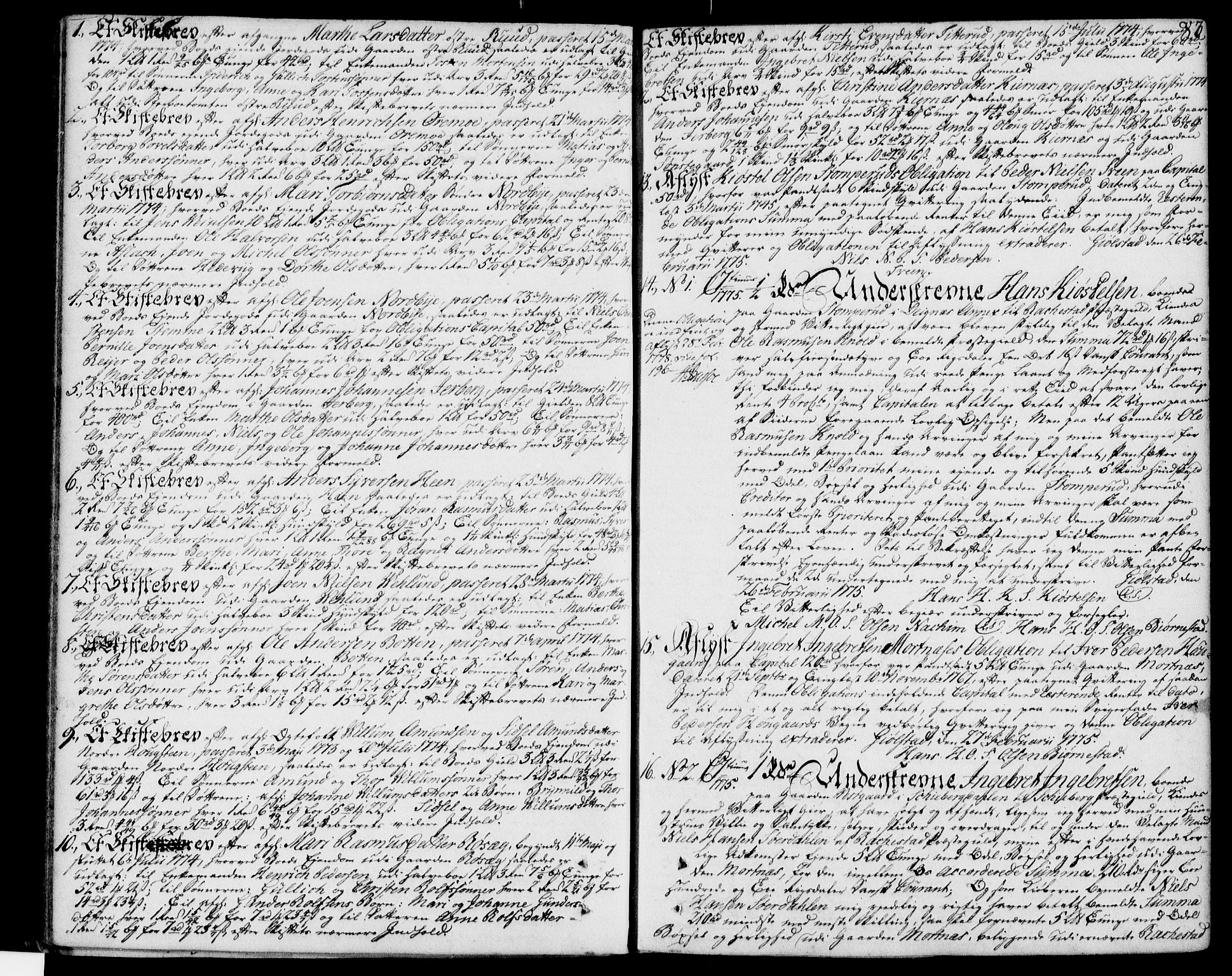 Rakkestad sorenskriveri, SAO/A-10686/G/Gb/Gba/Gbaa/L0003a: Mortgage book no. 3a, 1772-1781, p. 83