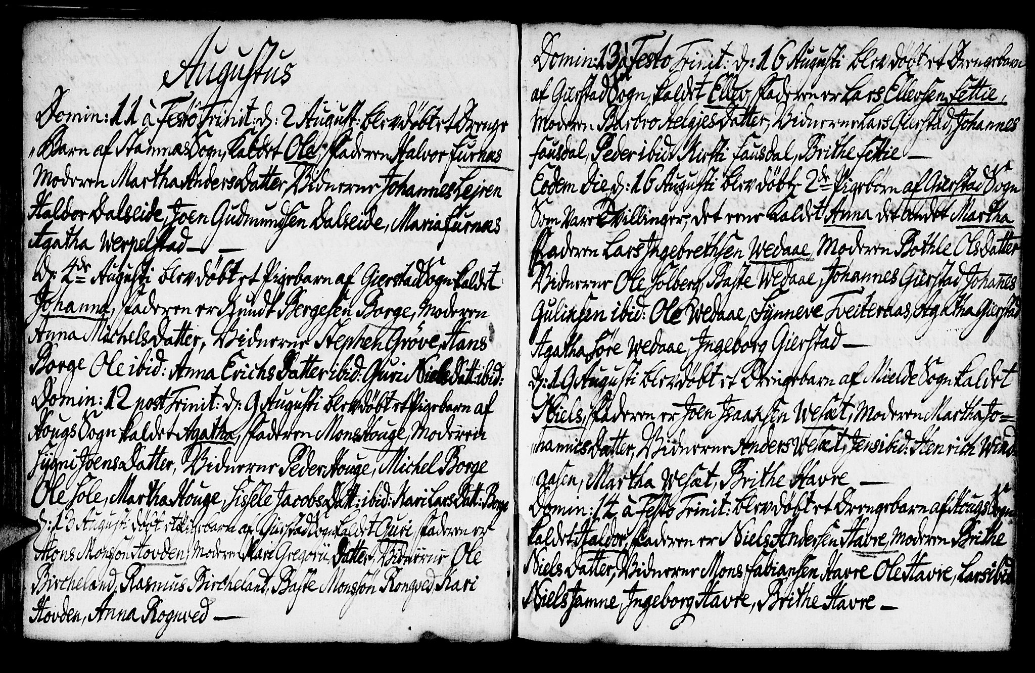 Haus sokneprestembete, AV/SAB-A-75601/H/Haa: Parish register (official) no. A 8, 1754-1769, p. 40