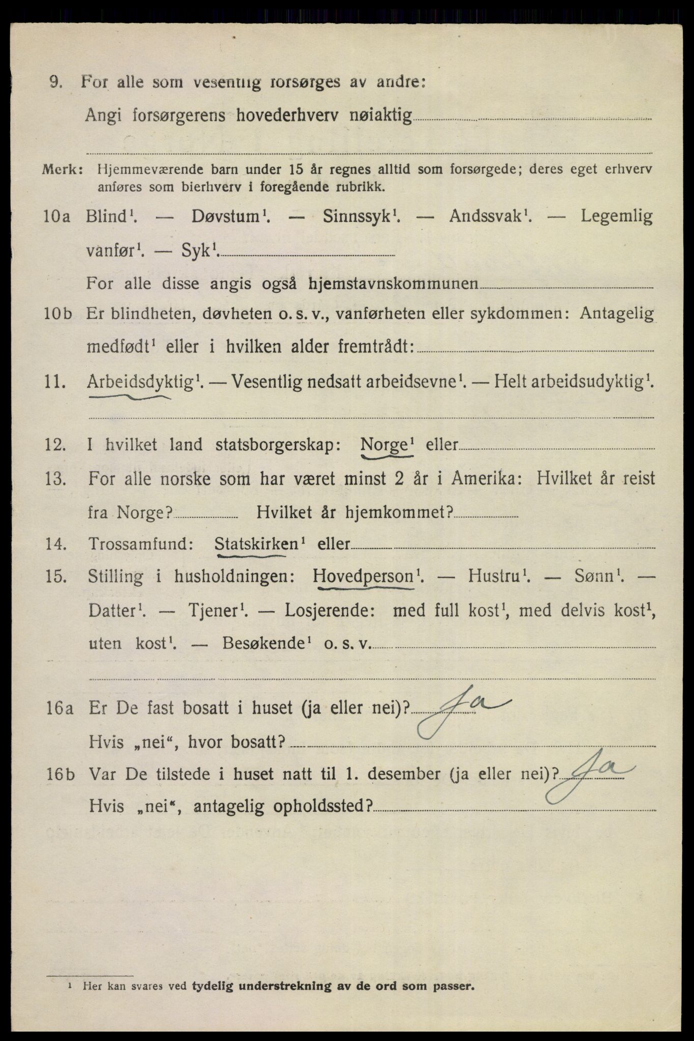 SAKO, 1920 census for Tyristrand, 1920, p. 1971