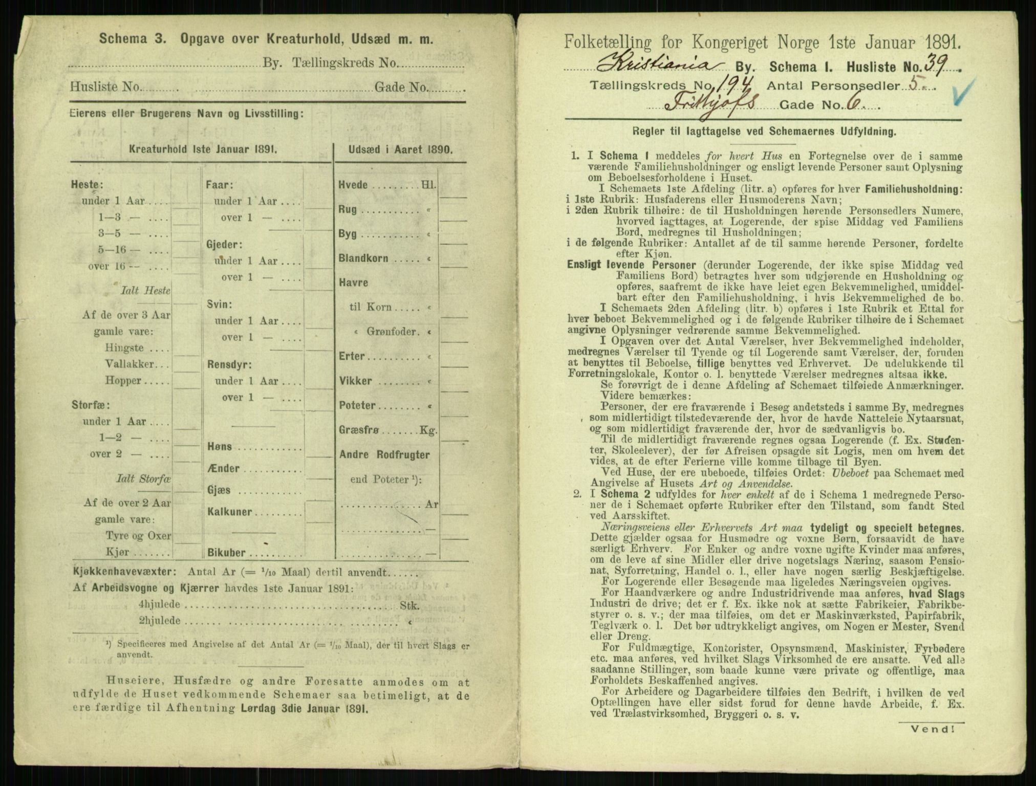 RA, 1891 census for 0301 Kristiania, 1891, p. 116898