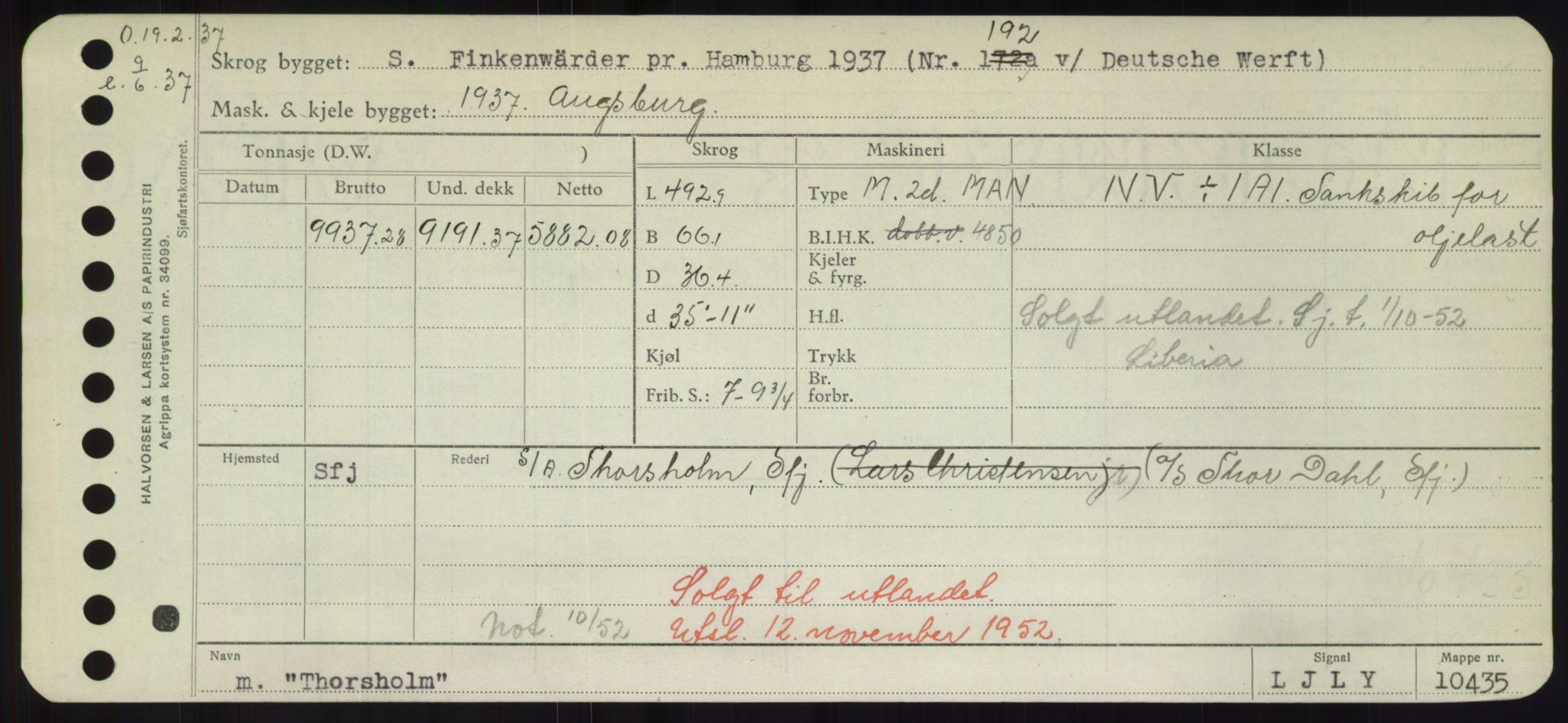 Sjøfartsdirektoratet med forløpere, Skipsmålingen, RA/S-1627/H/Hd/L0038: Fartøy, T-Th, p. 771