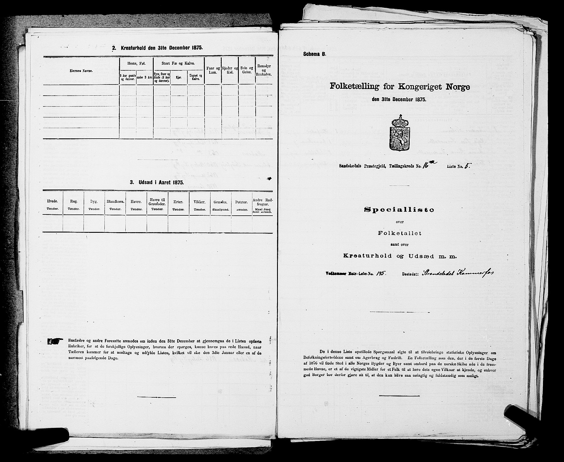 SAKO, 1875 census for 0816P Sannidal, 1875, p. 1232