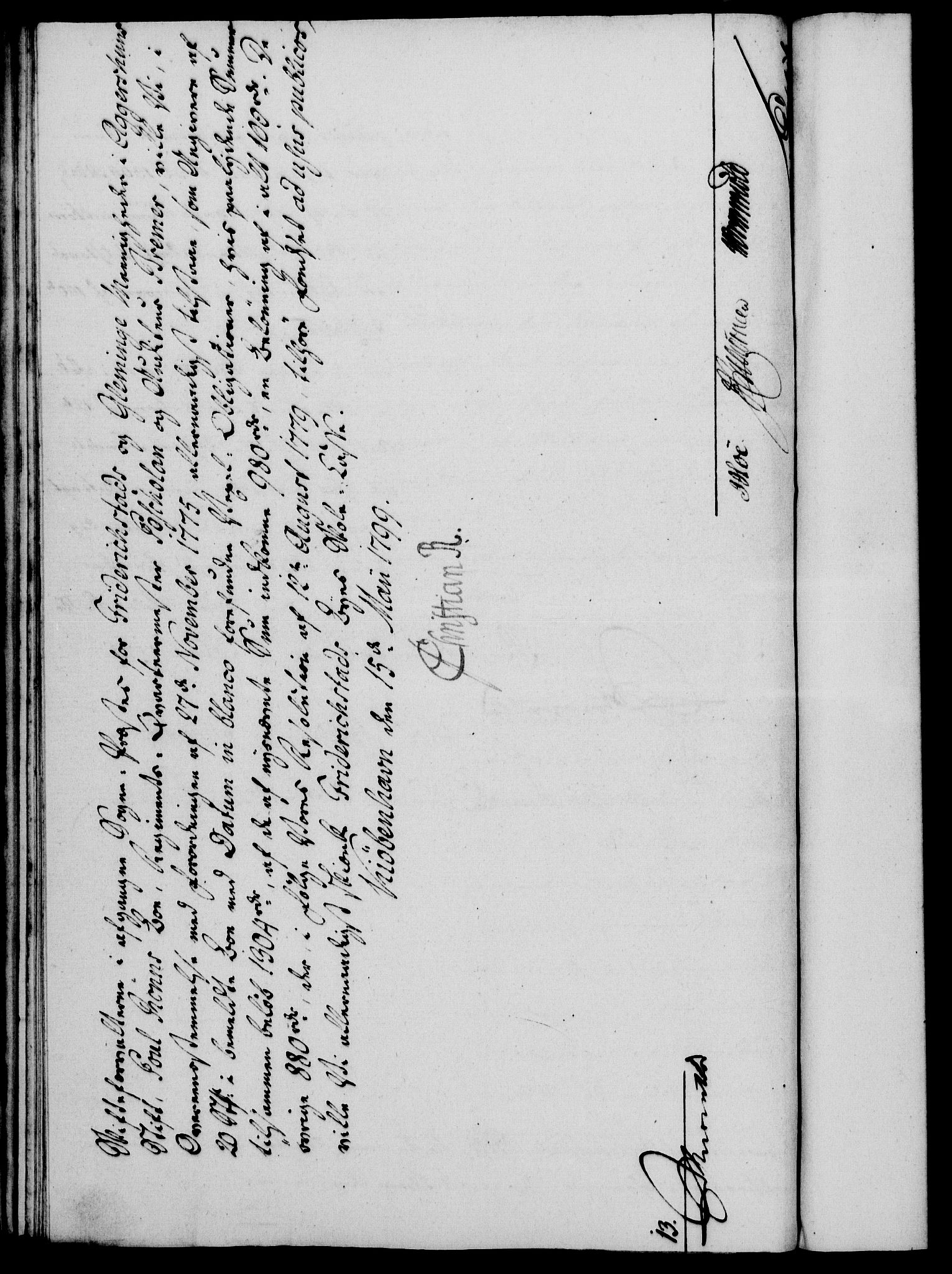Rentekammeret, Kammerkanselliet, RA/EA-3111/G/Gf/Gfa/L0081: Norsk relasjons- og resolusjonsprotokoll (merket RK 52.81), 1799, p. 266