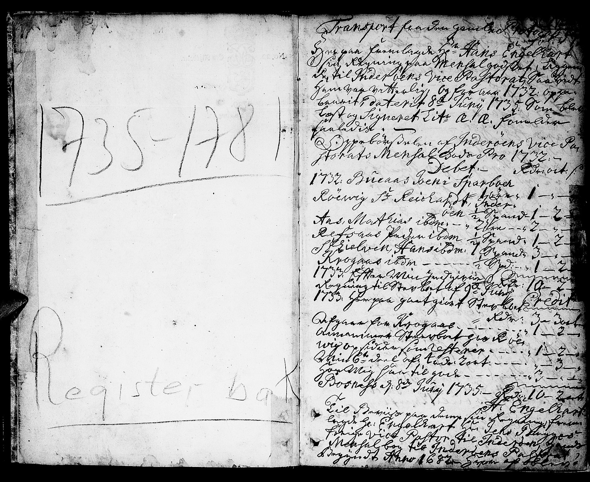 Innherad prosti, AV/SAT-A-6524/1/G/Gc/L0003: Skifteprotokoll B II, 1735-1781, p. 0b-1a