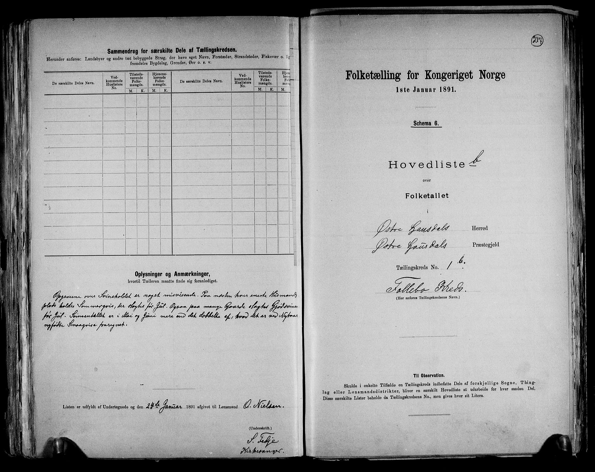 RA, 1891 census for 0522 Østre Gausdal, 1891, p. 8