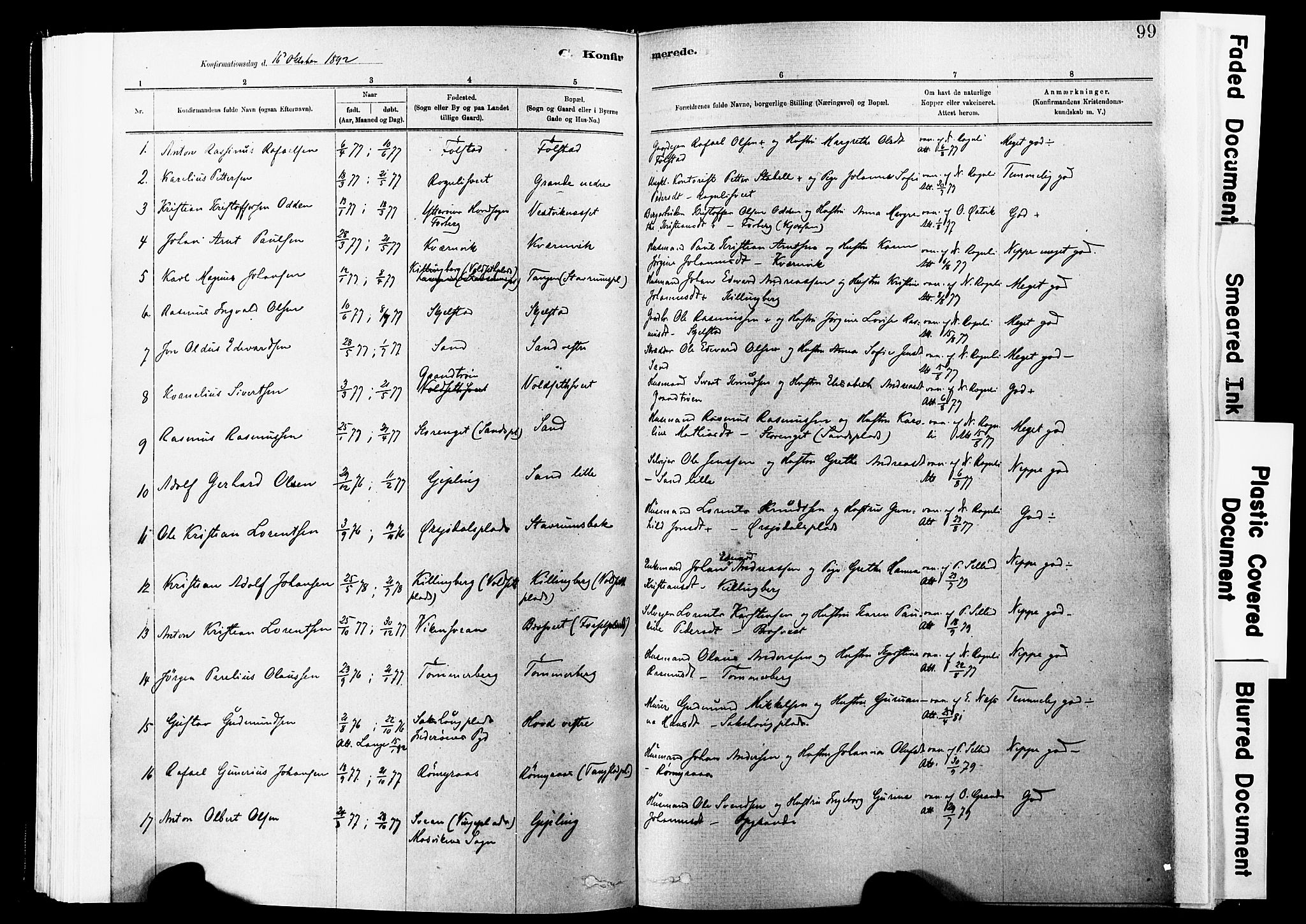 Ministerialprotokoller, klokkerbøker og fødselsregistre - Nord-Trøndelag, SAT/A-1458/744/L0420: Parish register (official) no. 744A04, 1882-1904, p. 99