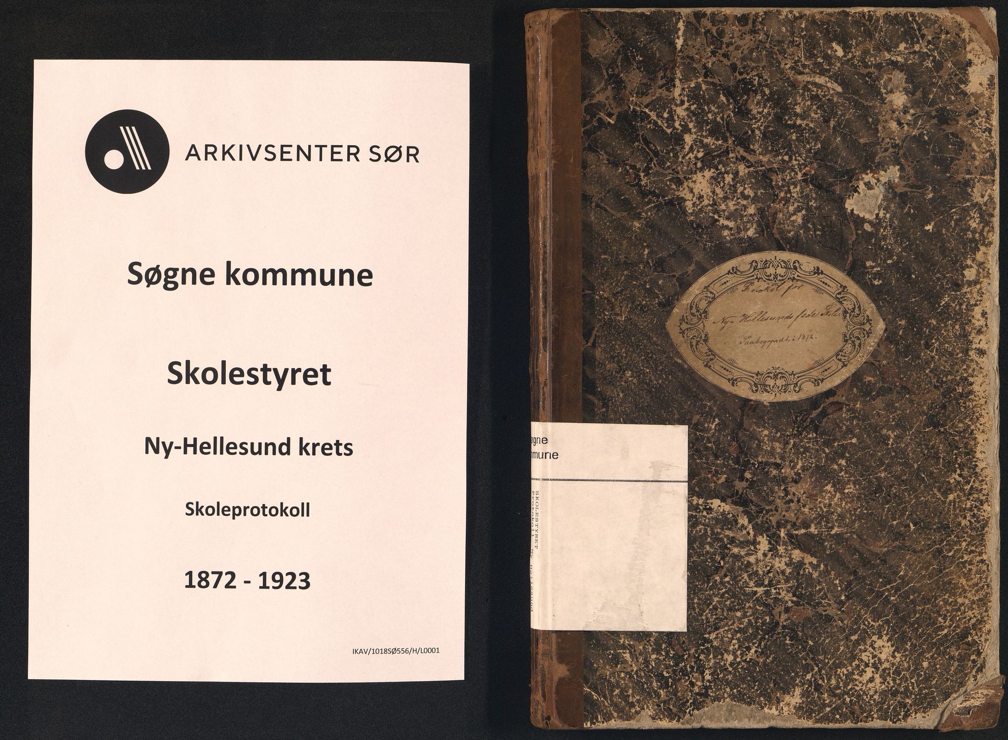 Søgne kommune - Ny Hellesund Krets, ARKSOR/1018SØ556/H/L0001: Skoleprotokoll (d), 1872-1923