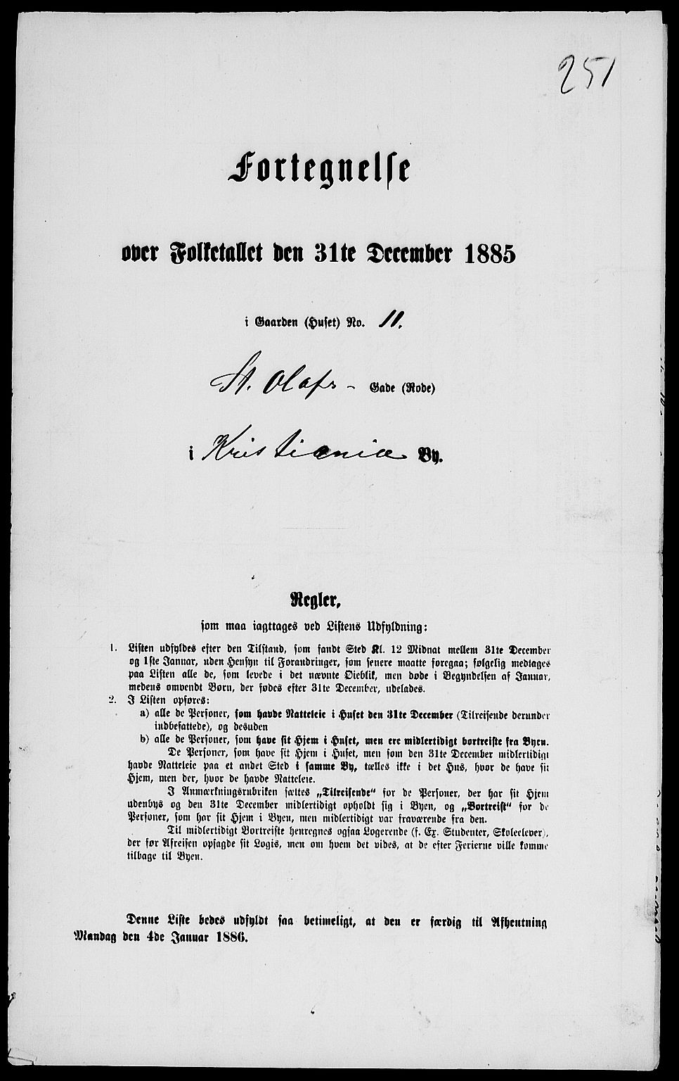 RA, 1885 census for 0301 Kristiania, 1885, p. 6182