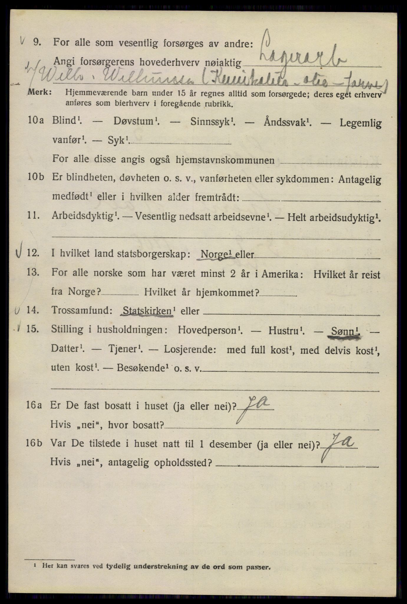 SAO, 1920 census for Kristiania, 1920, p. 550842