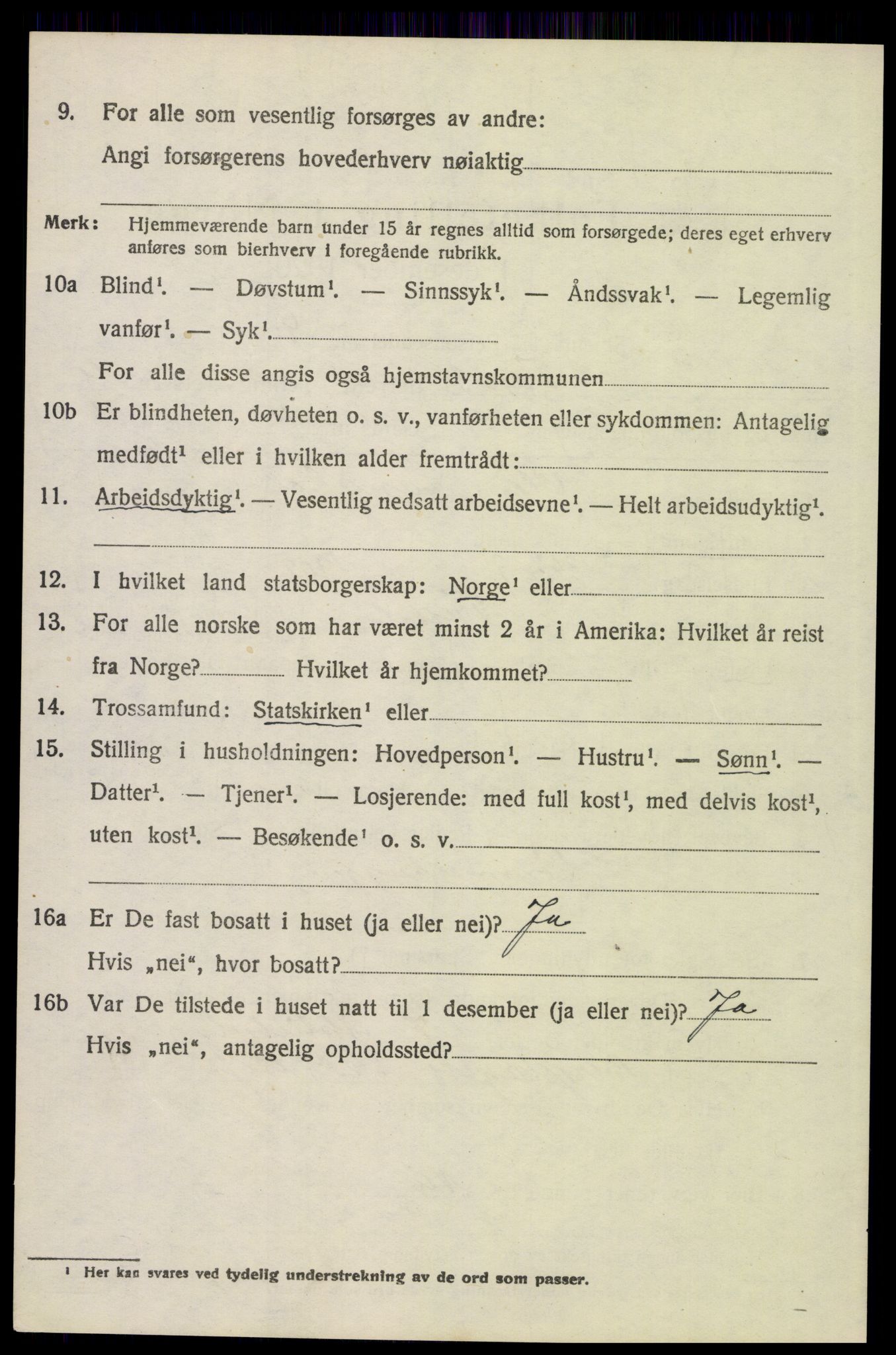 SAH, 1920 census for Trysil, 1920, p. 6650