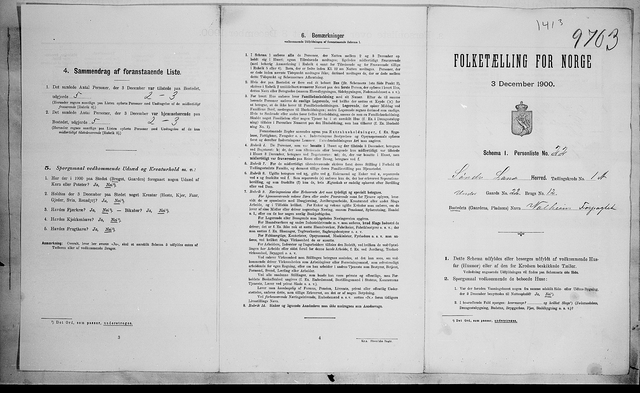 SAH, 1900 census for Søndre Land, 1900, p. 60