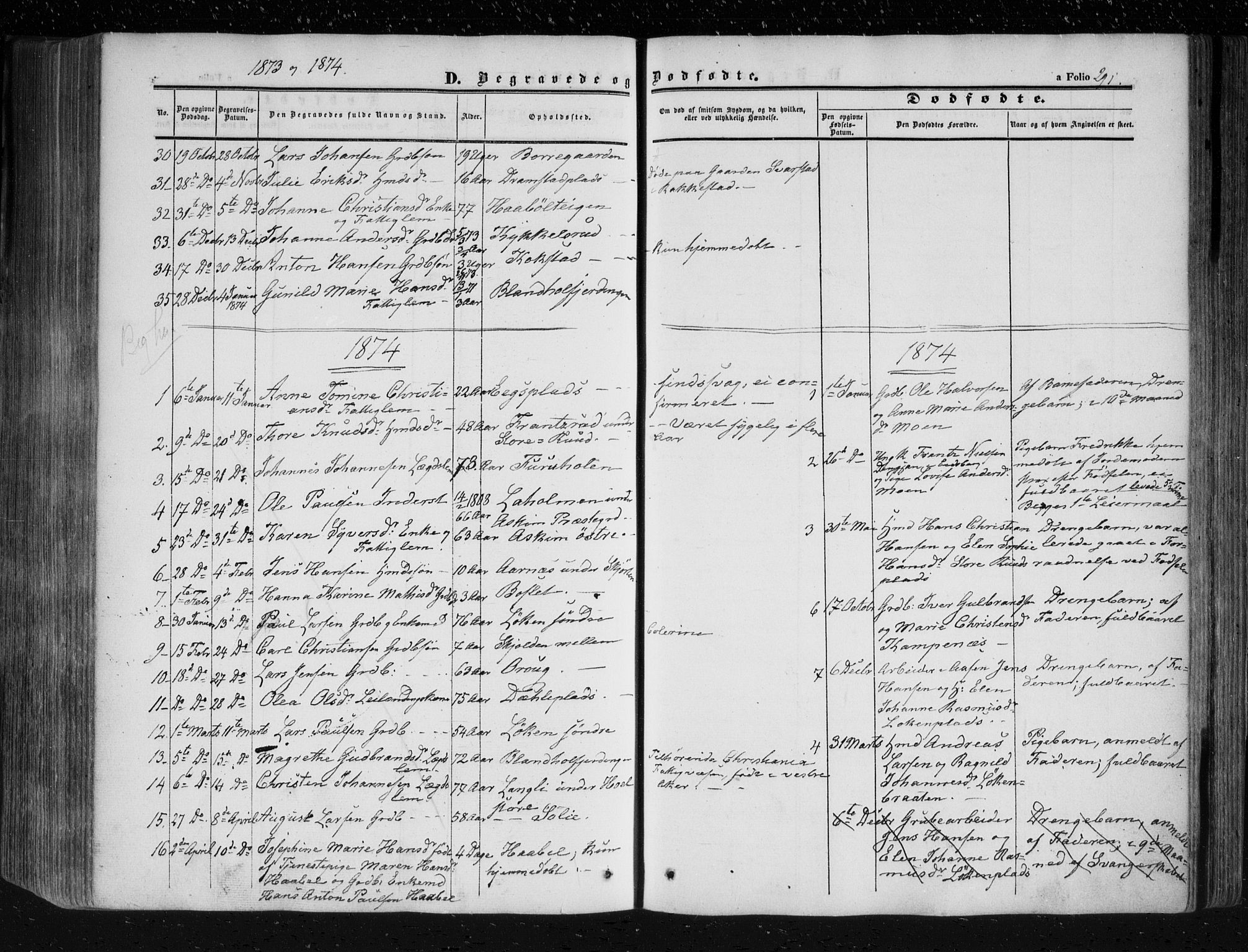 Askim prestekontor Kirkebøker, SAO/A-10900/F/Fa/L0005: Parish register (official) no. 5, 1847-1879, p. 291
