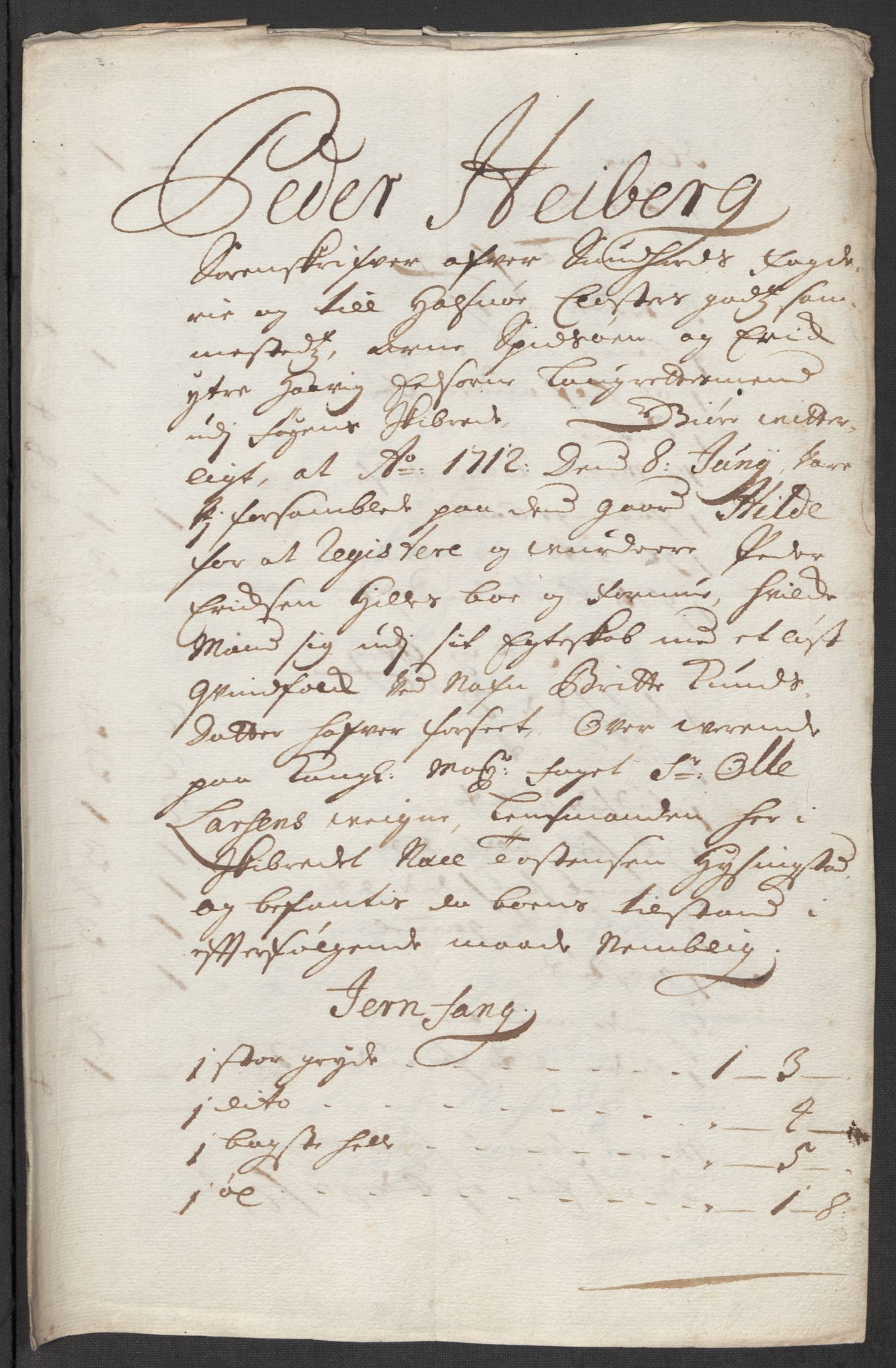 Rentekammeret inntil 1814, Reviderte regnskaper, Fogderegnskap, AV/RA-EA-4092/R48/L2988: Fogderegnskap Sunnhordland og Hardanger, 1712, p. 215