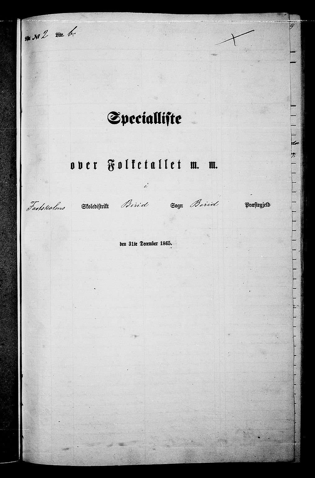 RA, 1865 census for Biri, 1865, p. 53