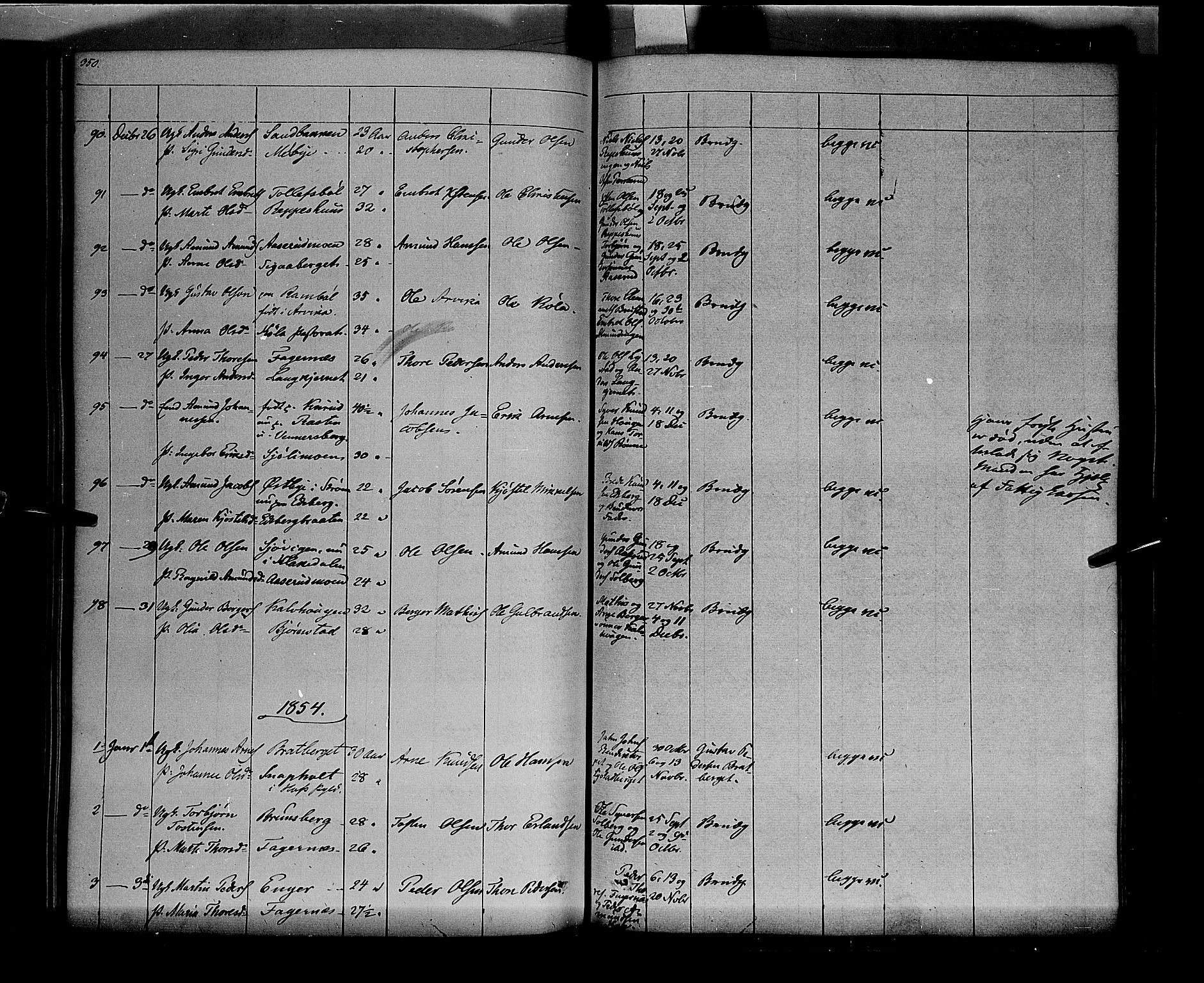 Vinger prestekontor, AV/SAH-PREST-024/H/Ha/Haa/L0009: Parish register (official) no. 9, 1847-1855, p. 350