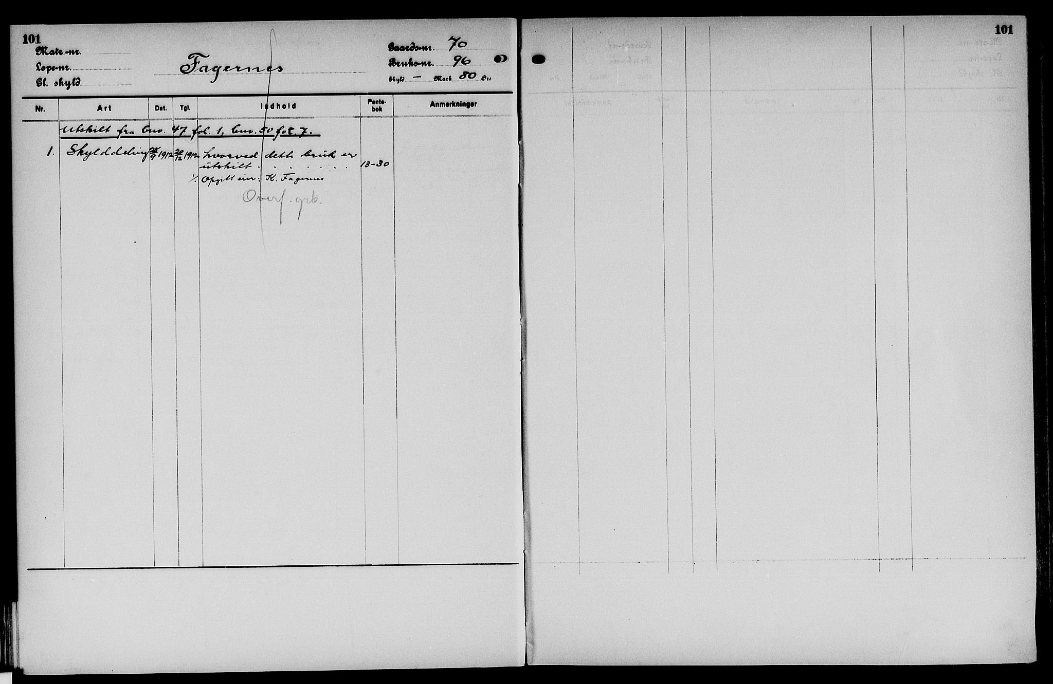 Vinger og Odal sorenskriveri, SAH/TING-022/H/Ha/Hac/Hacc/L0012: Mortgage register no. 3.12, 1923, p. 101