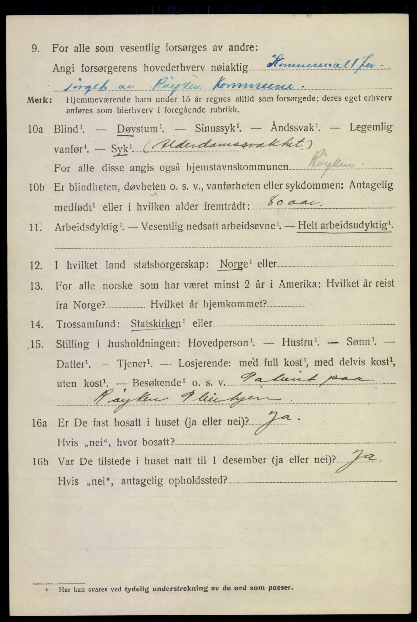 SAKO, 1920 census for Røyken, 1920, p. 11367