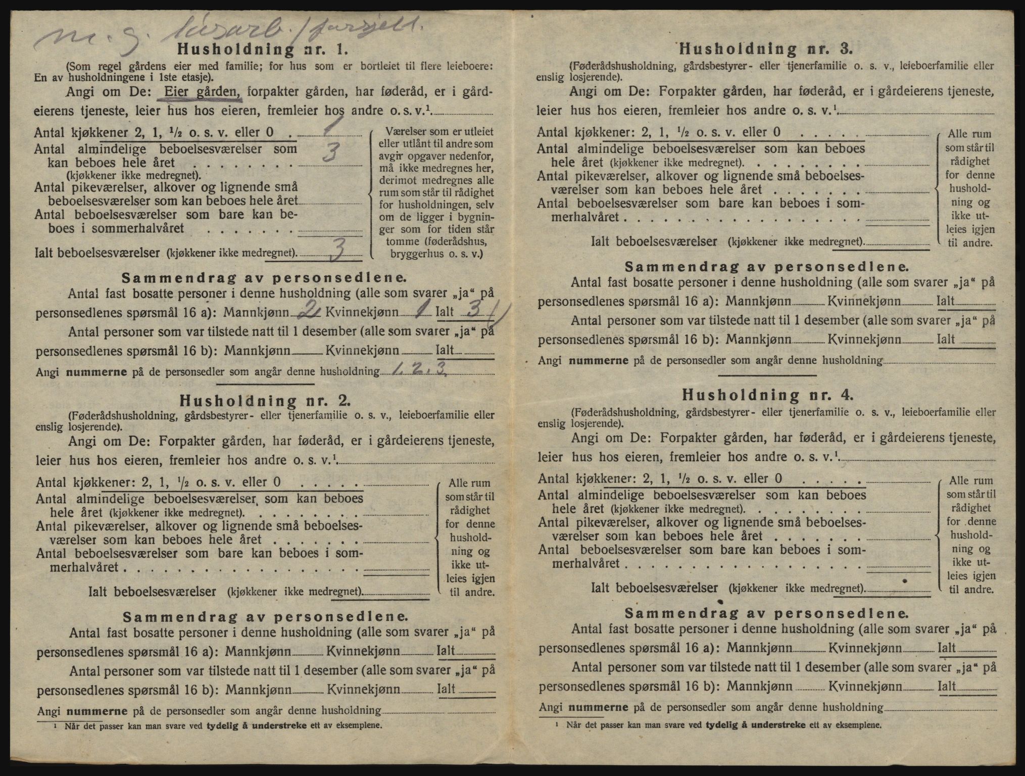 SAO, 1920 census for Glemmen, 1920, p. 2504