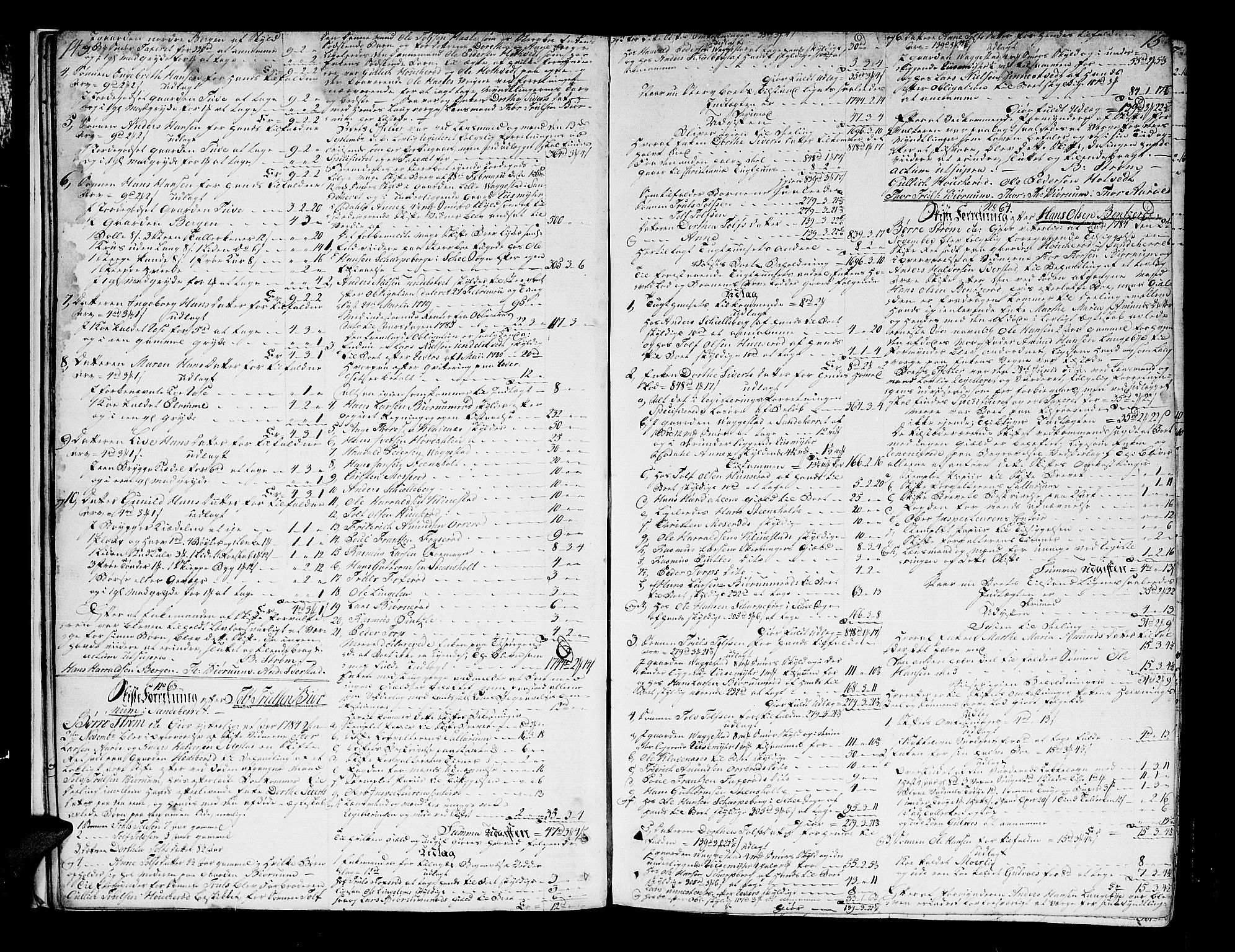 Larvik sorenskriveri, AV/SAKO-A-83/H/Hd/Hda/L0013a: Skifteprotokoll, 1784-1793, p. 14-15