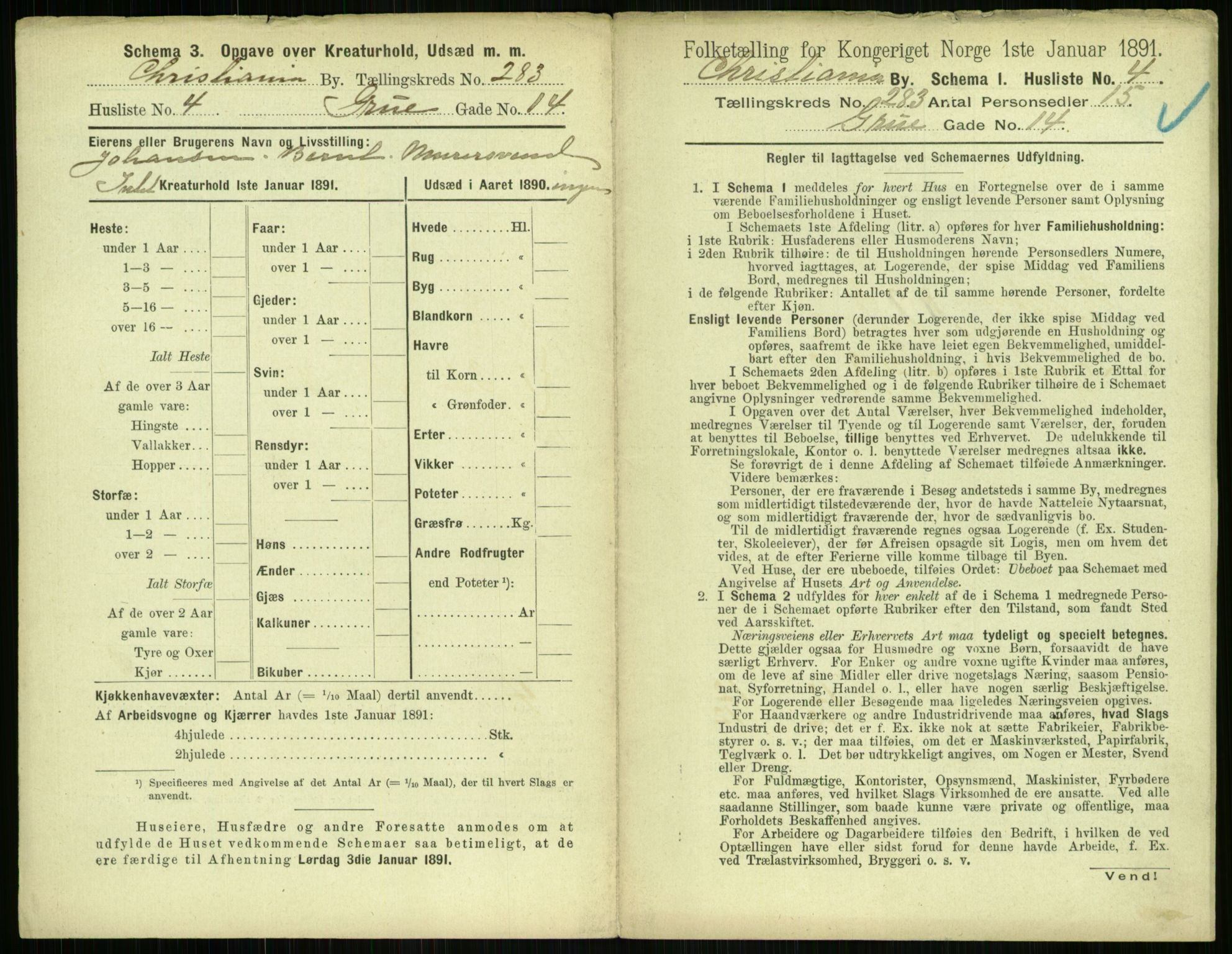 RA, 1891 census for 0301 Kristiania, 1891, p. 172558