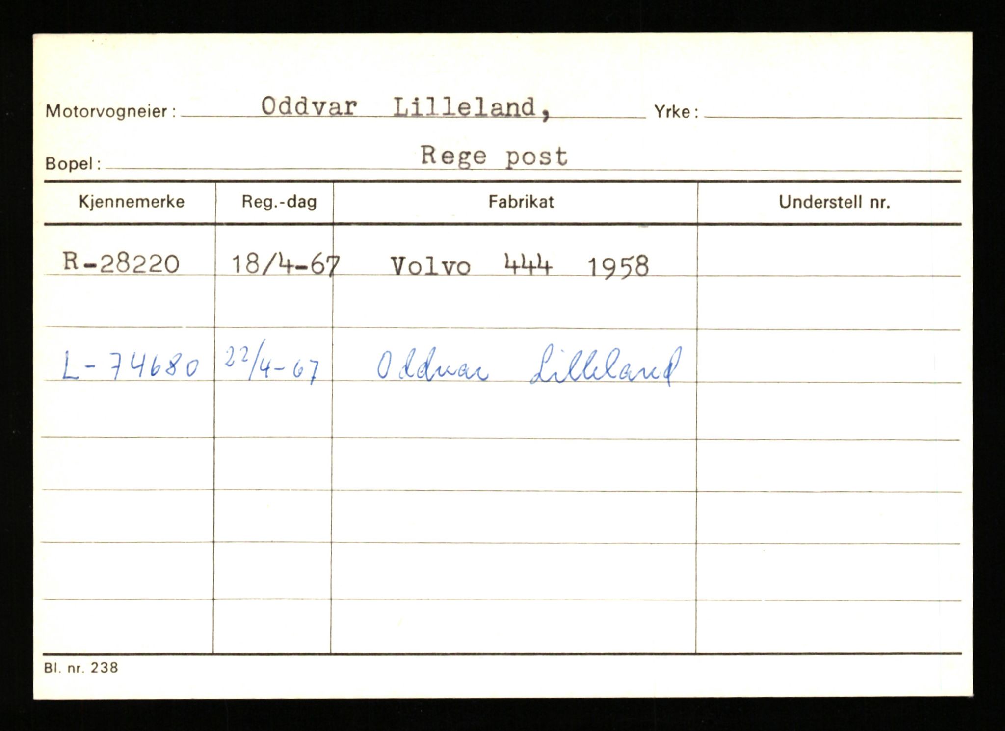 Stavanger trafikkstasjon, AV/SAST-A-101942/0/G/L0005: Registreringsnummer: 23000 - 34245, 1930-1971, p. 1673