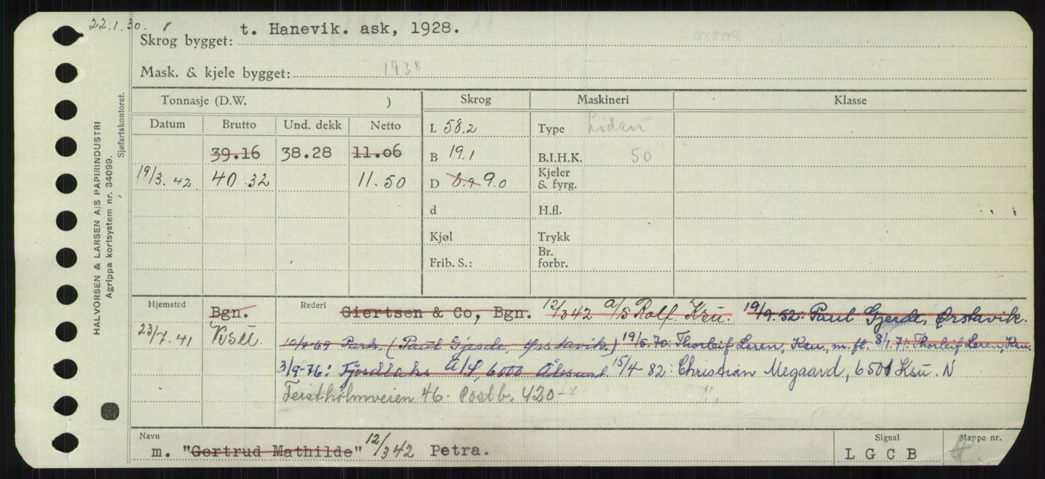 Sjøfartsdirektoratet med forløpere, Skipsmålingen, RA/S-1627/H/Ha/L0004/0002: Fartøy, Mas-R / Fartøy, Odin-R, p. 289