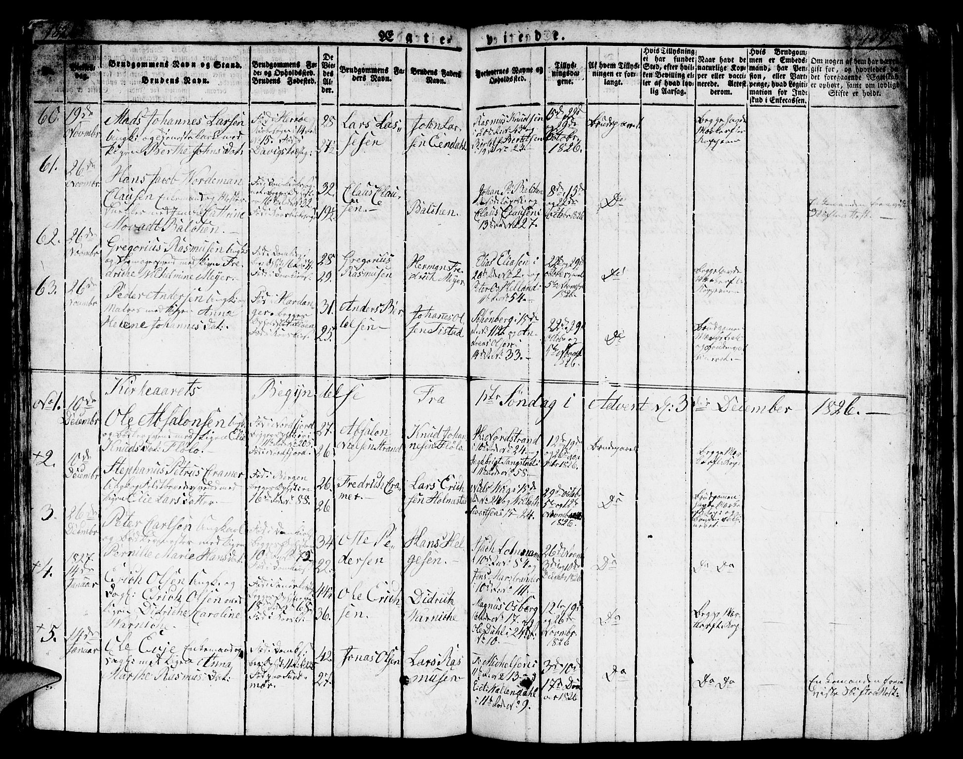 Domkirken sokneprestembete, SAB/A-74801/H/Hab/L0002: Parish register (copy) no. A 2, 1821-1839, p. 411
