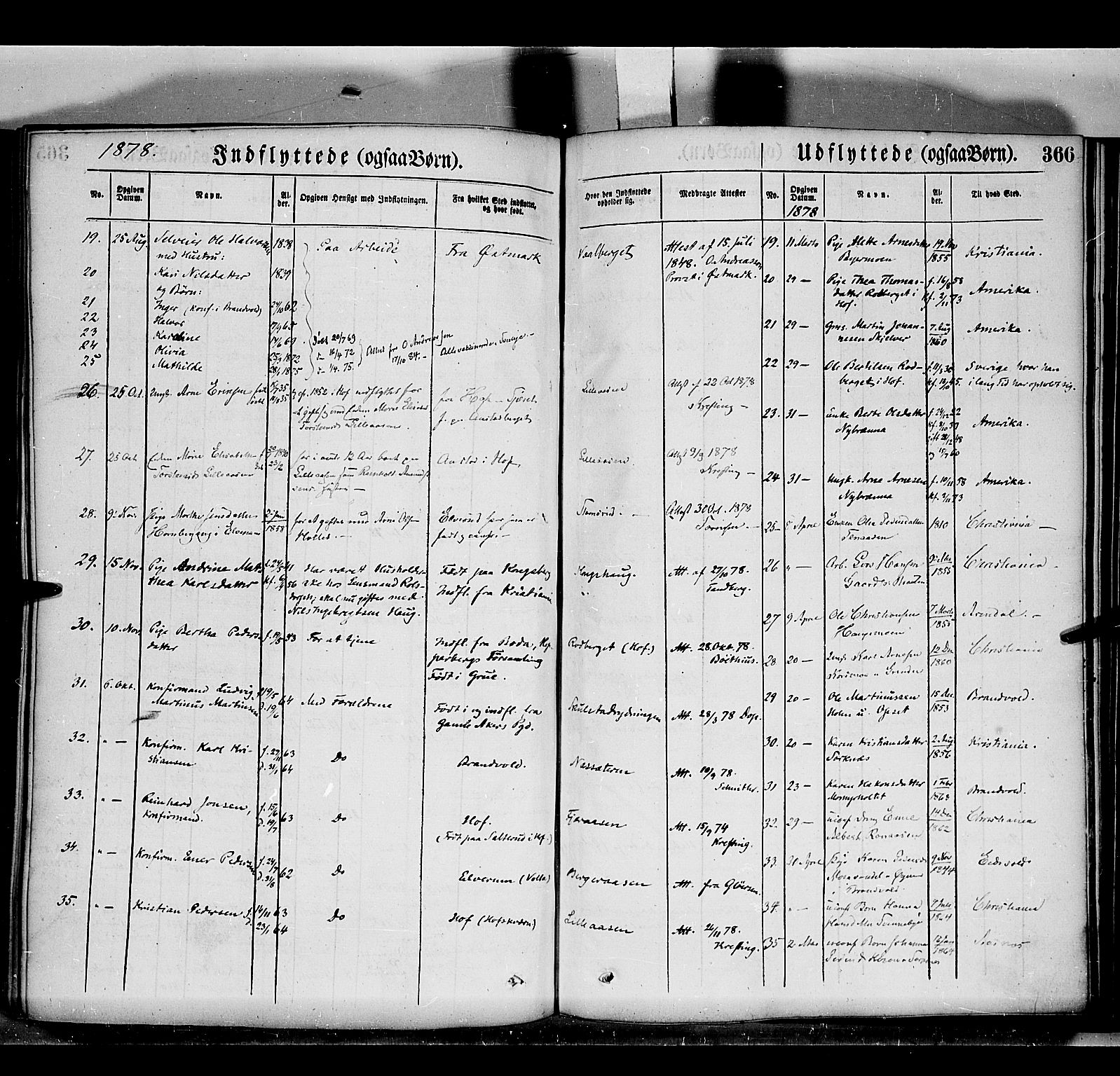 Grue prestekontor, SAH/PREST-036/H/Ha/Haa/L0011: Parish register (official) no. 11, 1873-1880, p. 366
