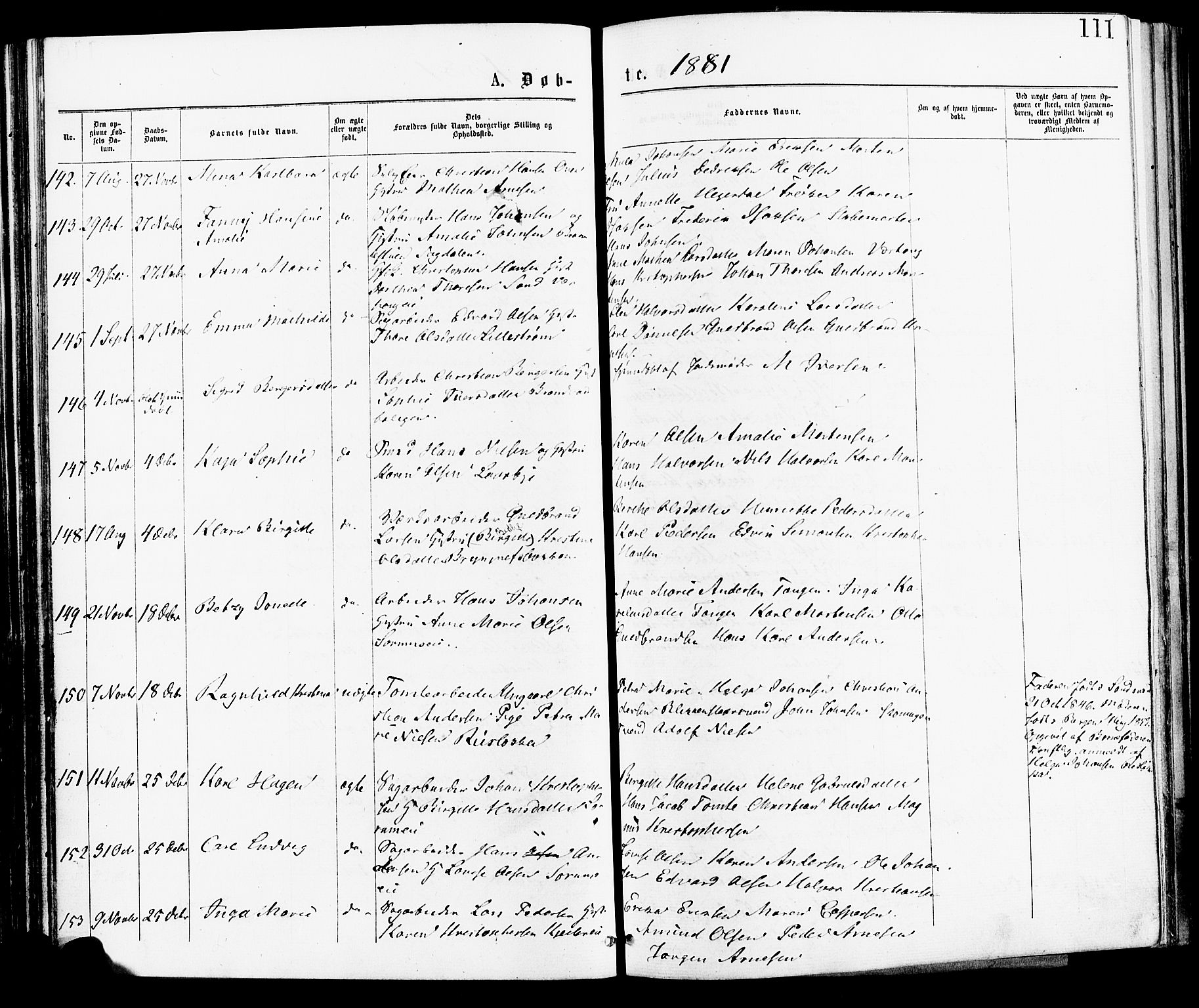 Skedsmo prestekontor Kirkebøker, AV/SAO-A-10033a/F/Fa/L0012: Parish register (official) no. I 12, 1876-1883, p. 111