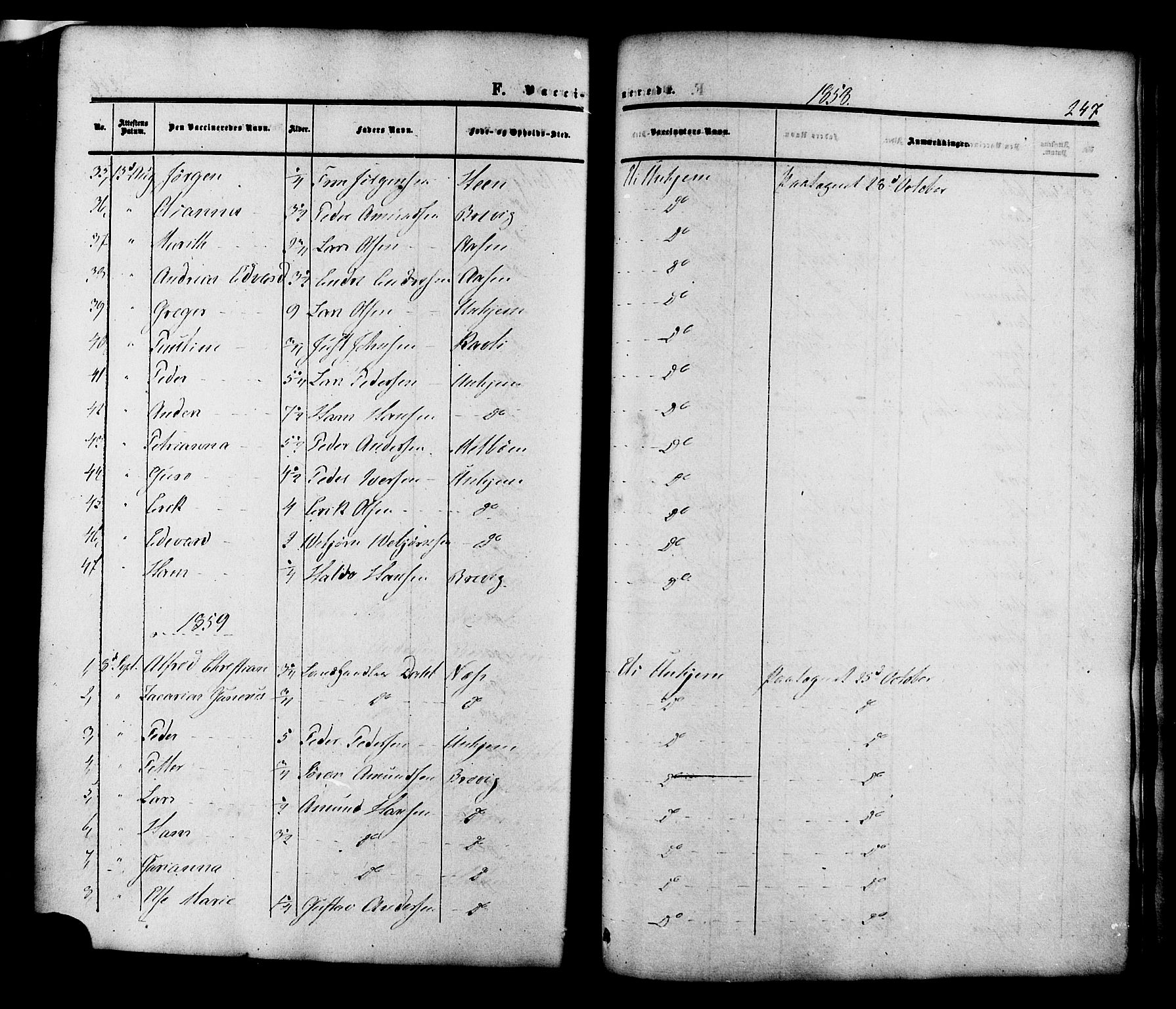 Ministerialprotokoller, klokkerbøker og fødselsregistre - Møre og Romsdal, SAT/A-1454/545/L0586: Parish register (official) no. 545A02, 1854-1877, p. 247